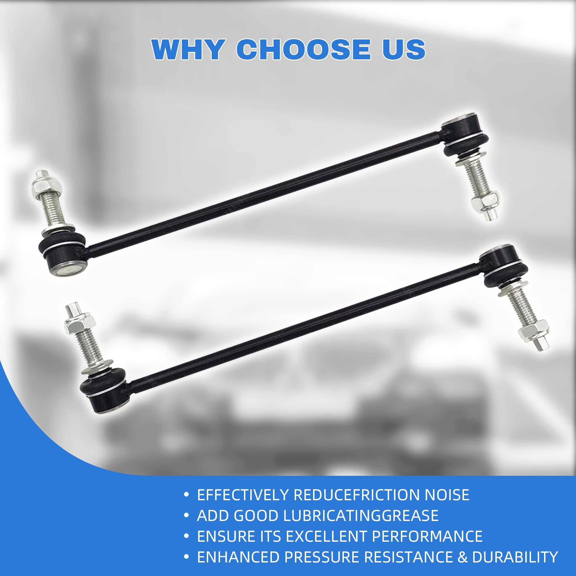 Rockplanet Front Sway Bar Links 2 Pcs Compatible with 2011-2018 Ford Explorer, 2013-2018 Ford Police Interceptor Stabilizer Fron