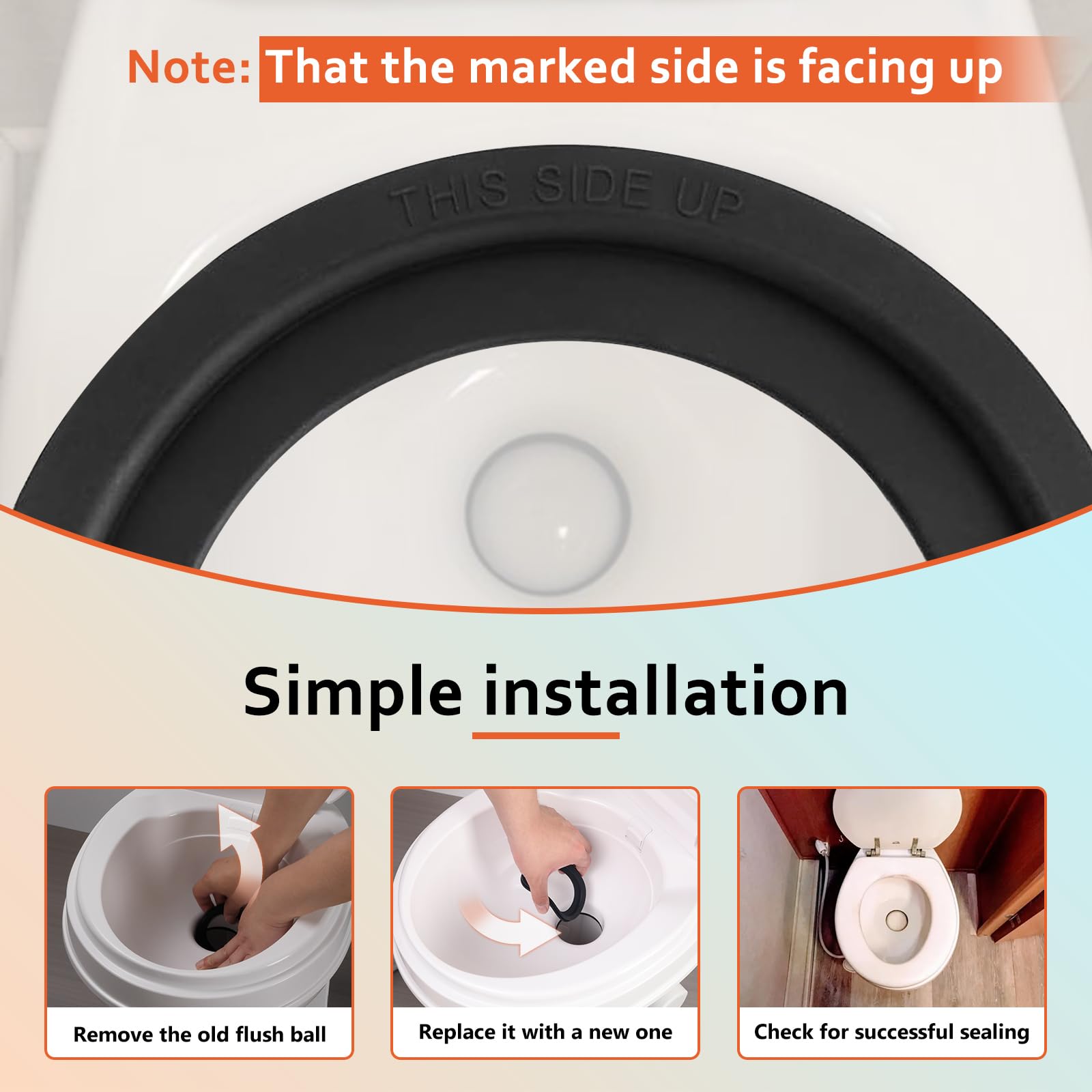 Boeemi Rv Toilet Seal Kit Replacement 385311658 Flush Seal For Dometics 300 310 320 Series Parts Solve The Leakage Problem, 2 Pa