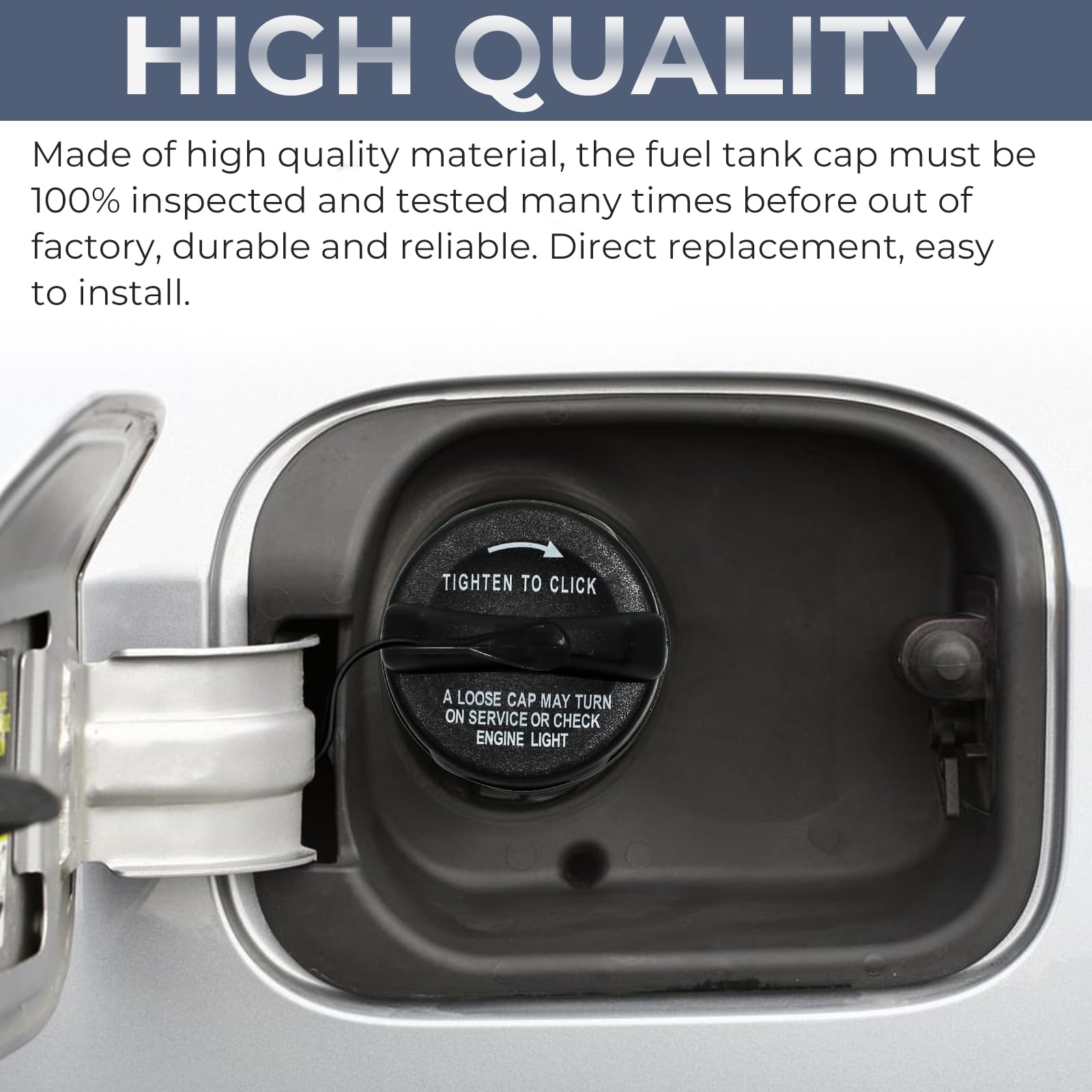 Gas Cap Fuel Cap For Jeep Dodge Ram, 2003-2018 Wrangler Jk, 2002-2012 Liberty, 2001-2017 Grand Cherokee, 2008-2018 Patroit, 2008