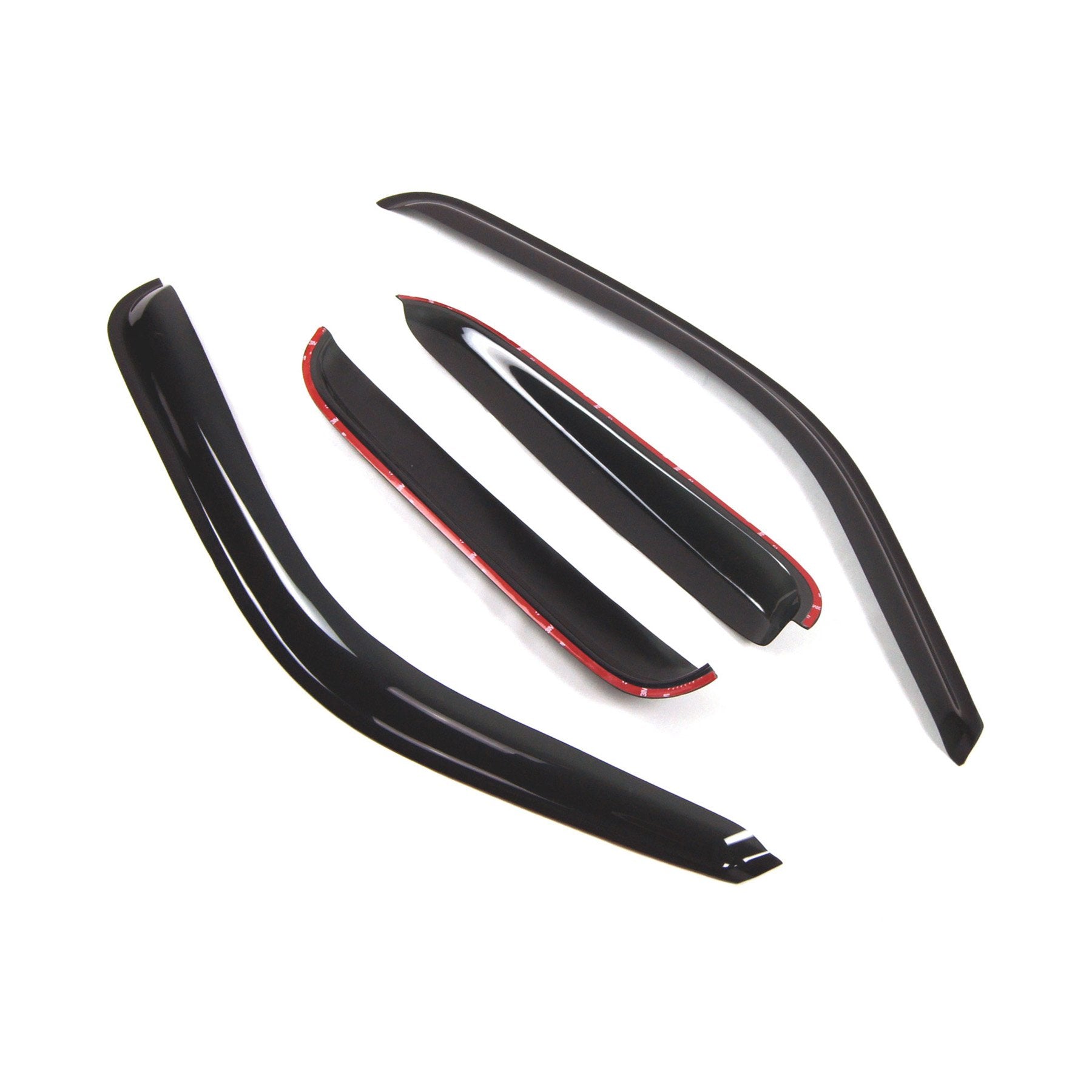 Tuningpros Outside Mount Window Vent Visors Rain Guards Compatible With Chevy Silverado 1500 Ext 99-06 | Side Window Wind Deflec