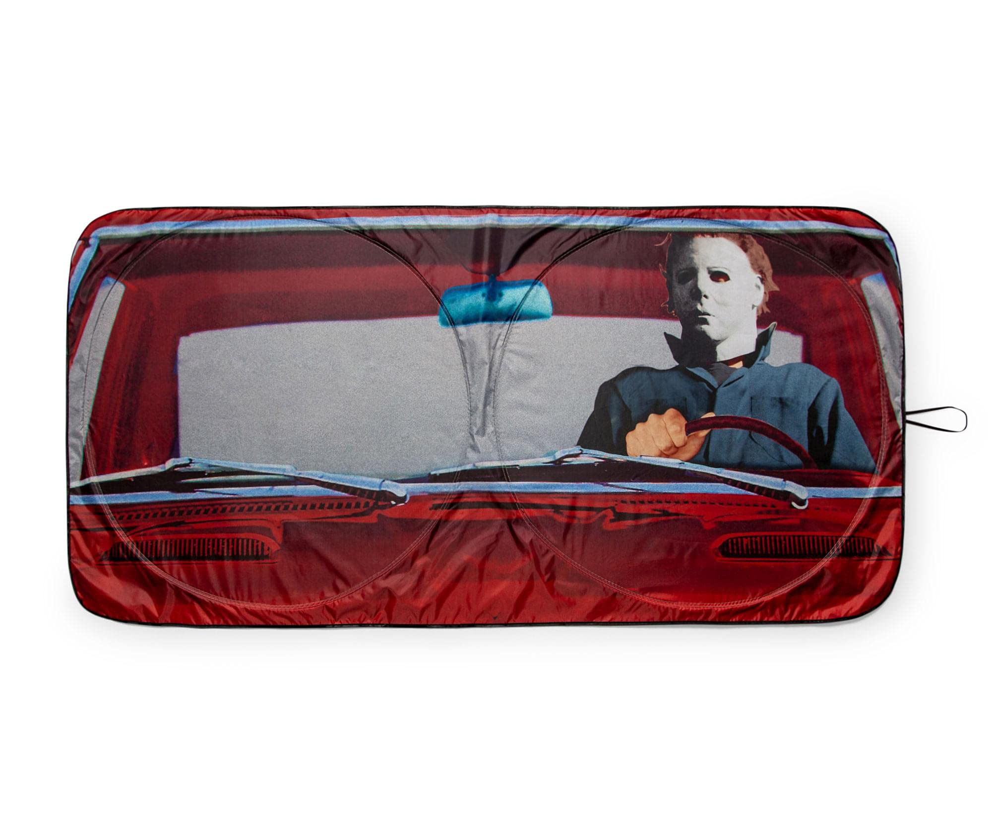 Surreal Entertainment Halloween Michael Myers Horror Movie Sunshade For Windshield | Foldable Sun Visor Protector For Cars, Truc