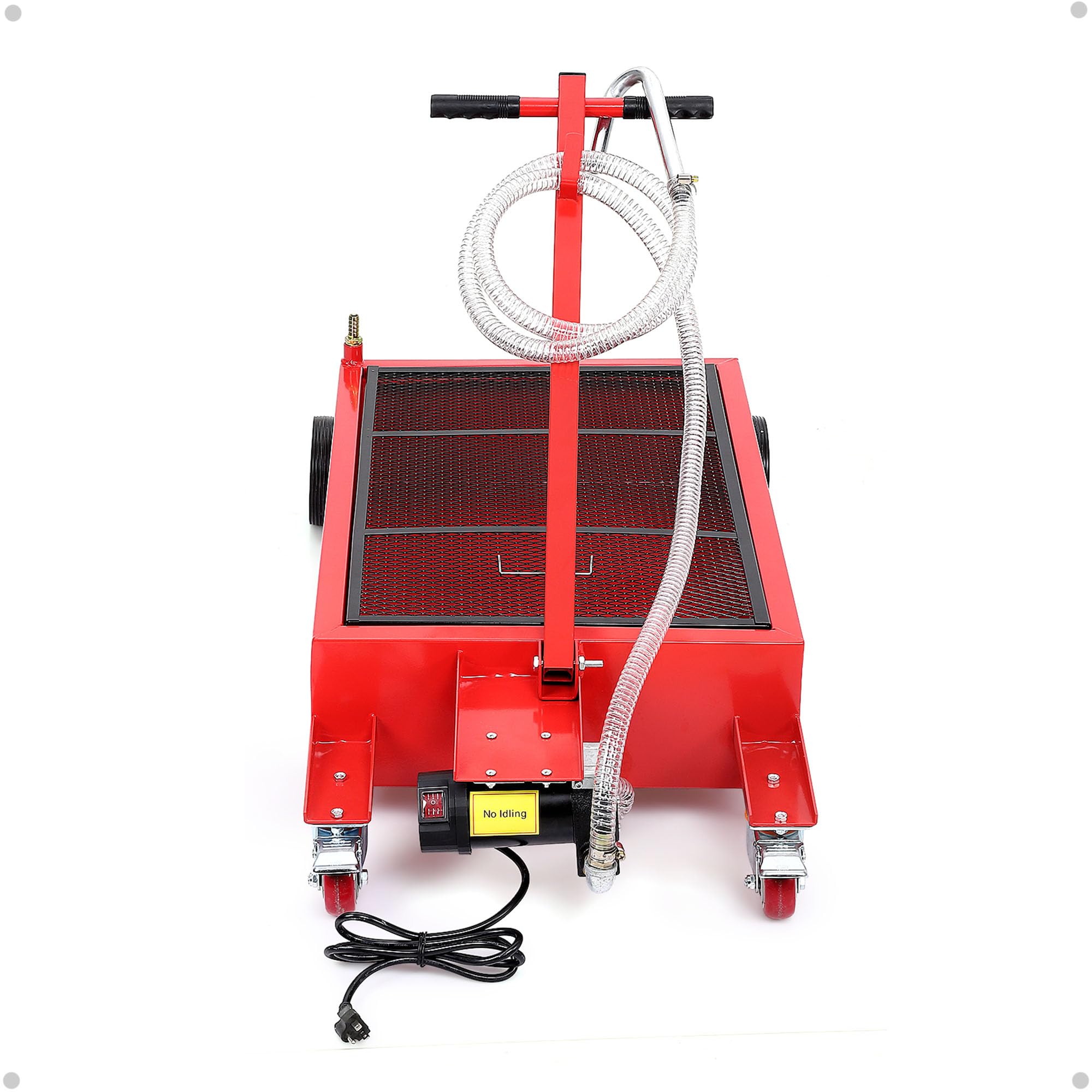 KYBOLT 20 Gallon Oil Drain Pan with Electric 110V Pump & 8 Ft Hose, T Folding Handle & Low Profile Oil Drain Cart for Truck Cars