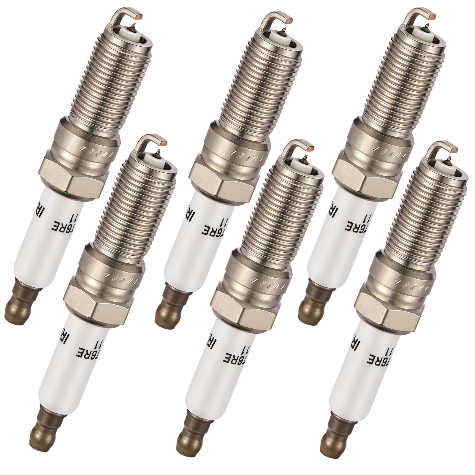 BDFHYK Set of 6 Iridium Spark Plug Compatible with Chevy Buick Cadillac GMC Saturn,2.0L 2.4L 2.5L 2.8L 3.0L 3.5L 3.6L 4.6L 6.0L 
