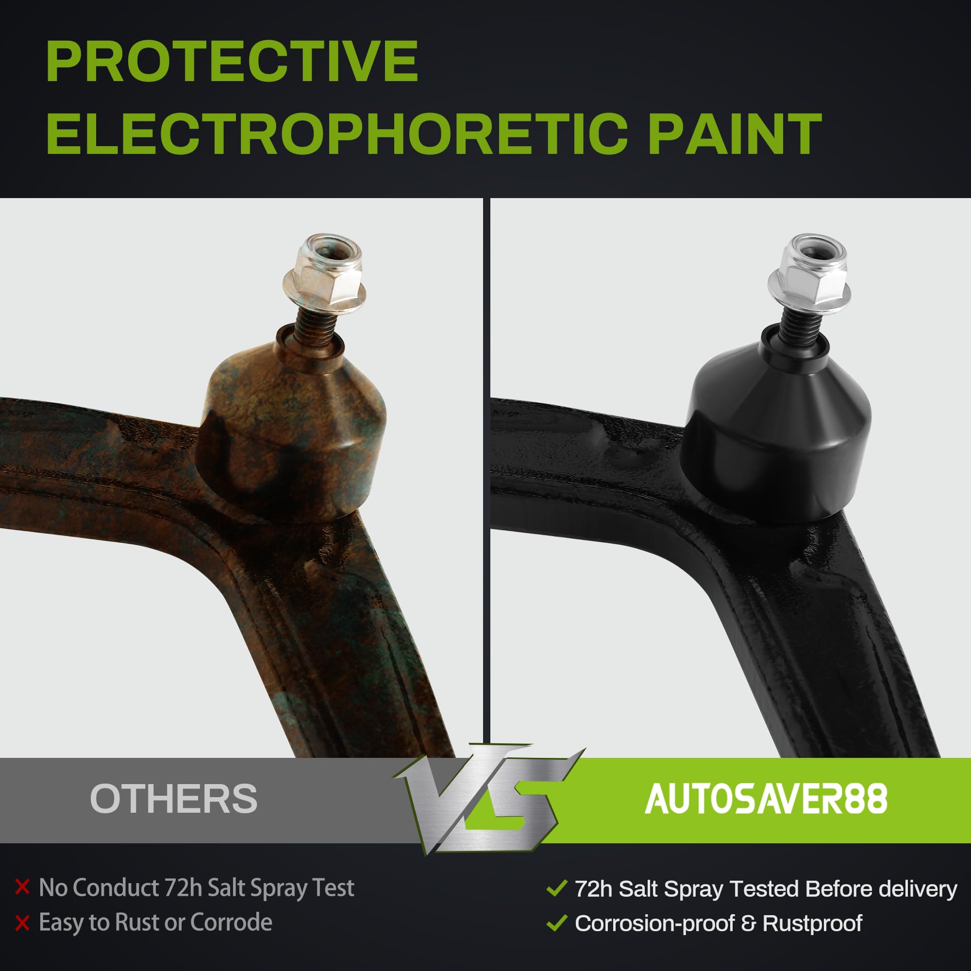 Autosaver88 Front Control Arm Compatible With 2011-2019 Chevy Silverado 2500Hd 3500Hd,2011-2019 Gmc Sierra 2500Hd 3500Hd Suspens