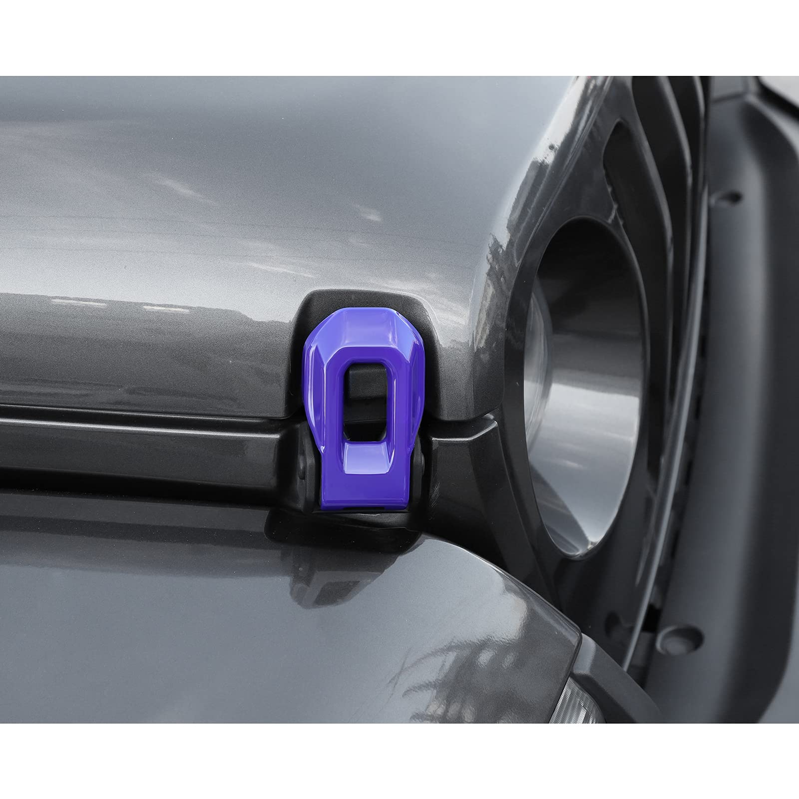 Voodonala for Jeep JL ABS Hood Latches Engine Buckle Bonnet Fastener Engine Cover Decor Trim Protction Cover for 2018-2025+ Jeep