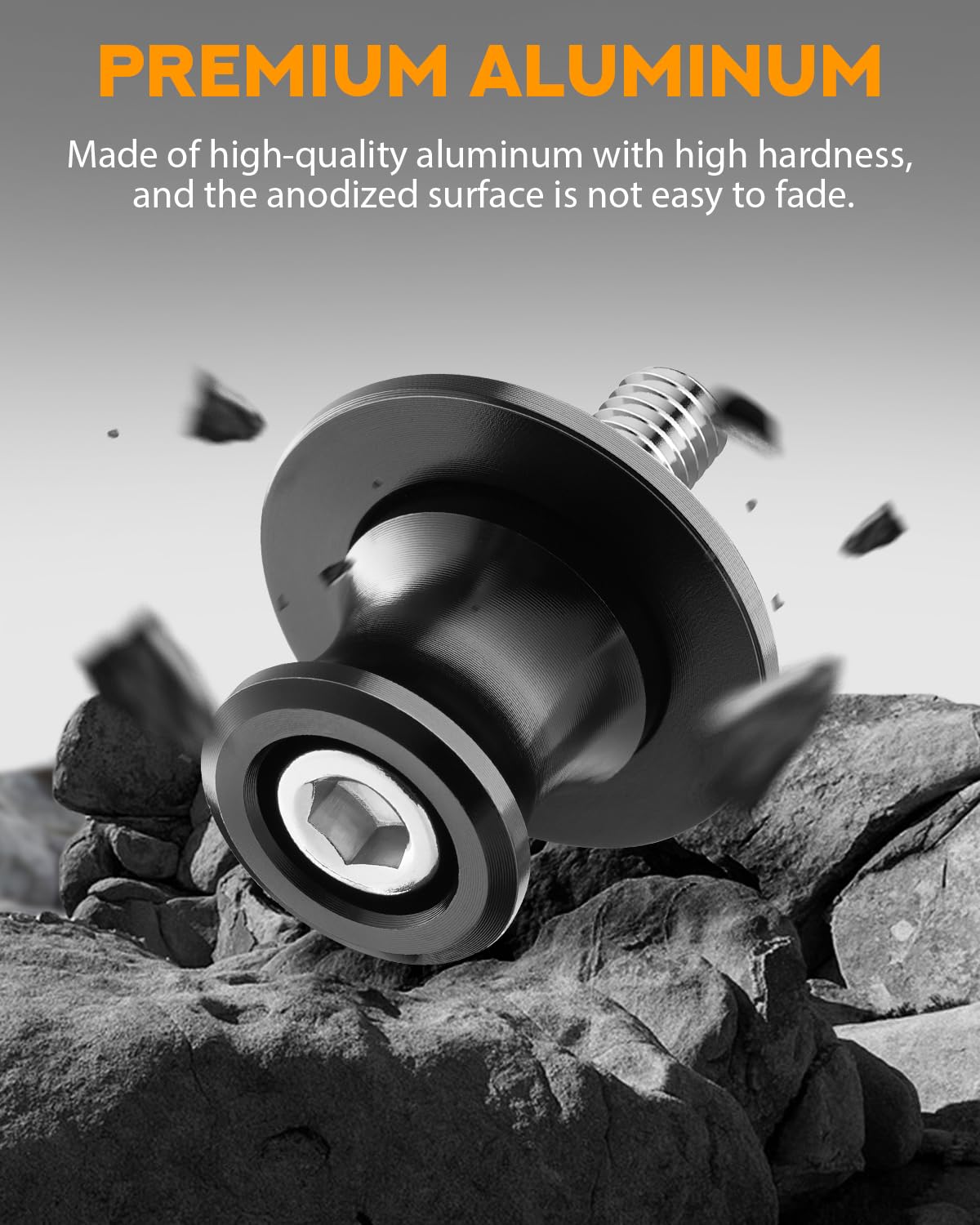 Pbymt 8Mm M8 X 1.5 Motorcycle Swing Arm Spools Sliders Cnc Swingarm Stand Screw Fit For Kawasaki Ninja Zx6R Z900 Vulcan, Triumph