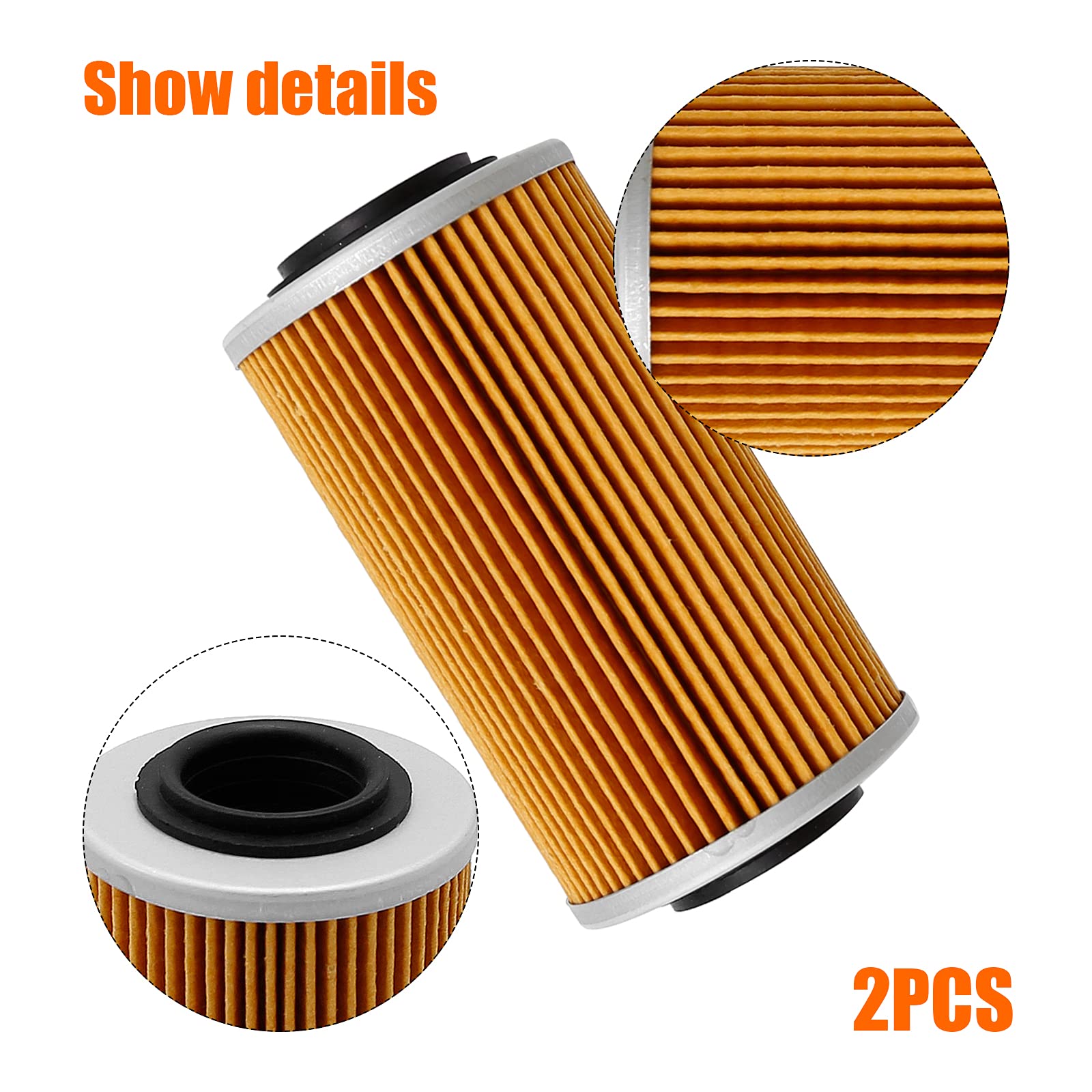 Hoypeyfiy Atv/Motorcycle Oil Filters Replacement For Sea-Doo Bombardier John Deere Replace Kn-556, 420956741, 711956741