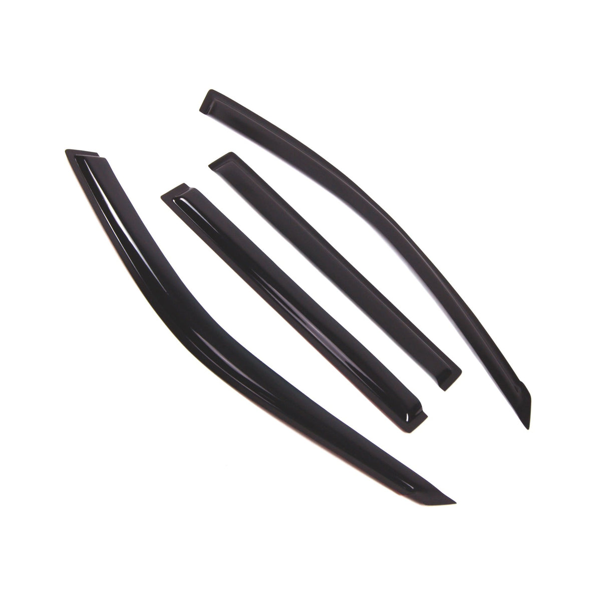 Tuningpros Outside Mount Window Vent Visors Rain Guards Compatible With Toyota Highlander 2001-2007 | Side Window Wind Deflector
