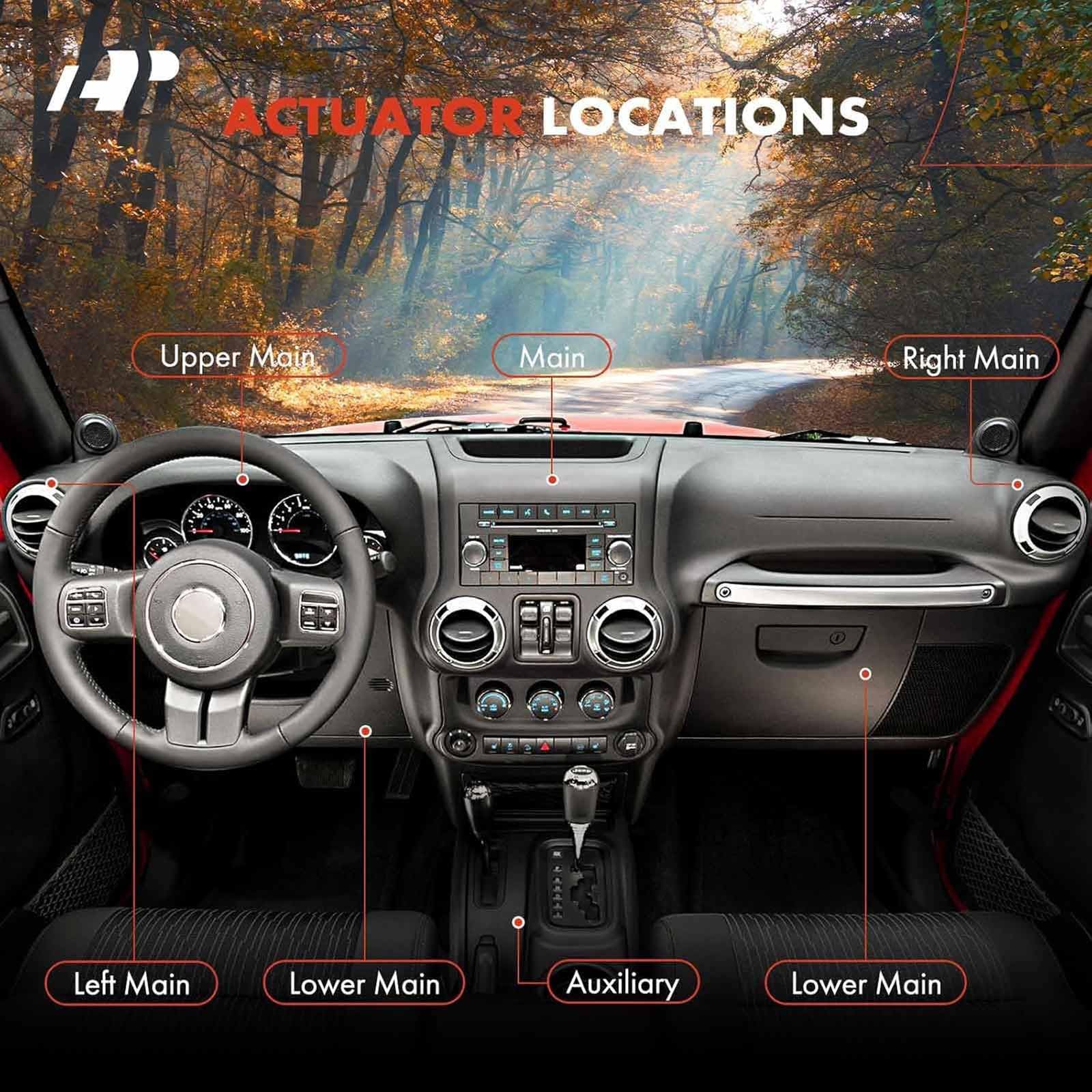 A-Premium Hvac Heater Blend Door Actuator, Compatible With Chrysler 200 Aspen Avenger Sebring, Dodge Caliber/Durango/Journey, Je