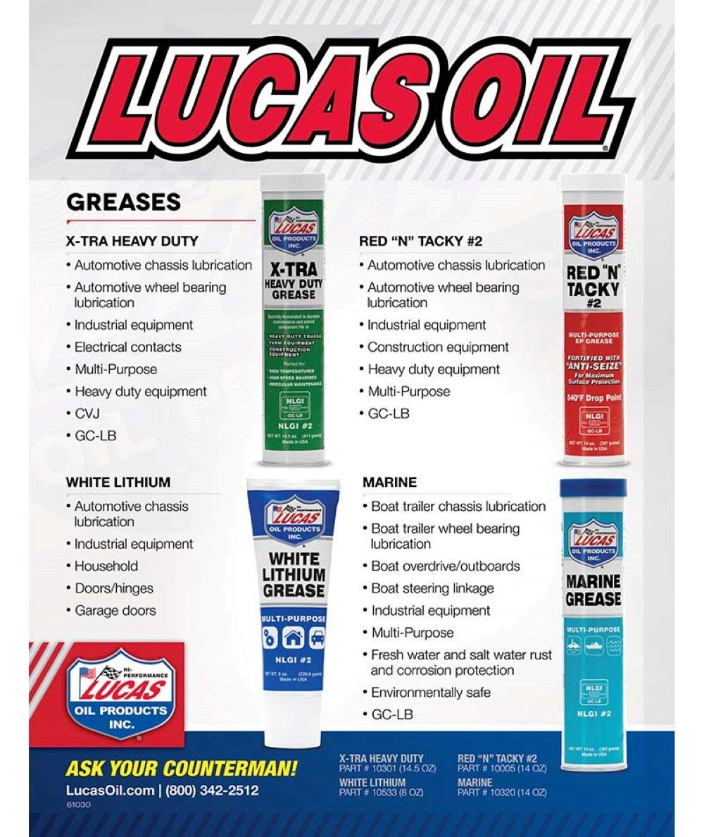 Lucas Oil 10320 Marine Grease - 14 Ounce (Pack Of 30)