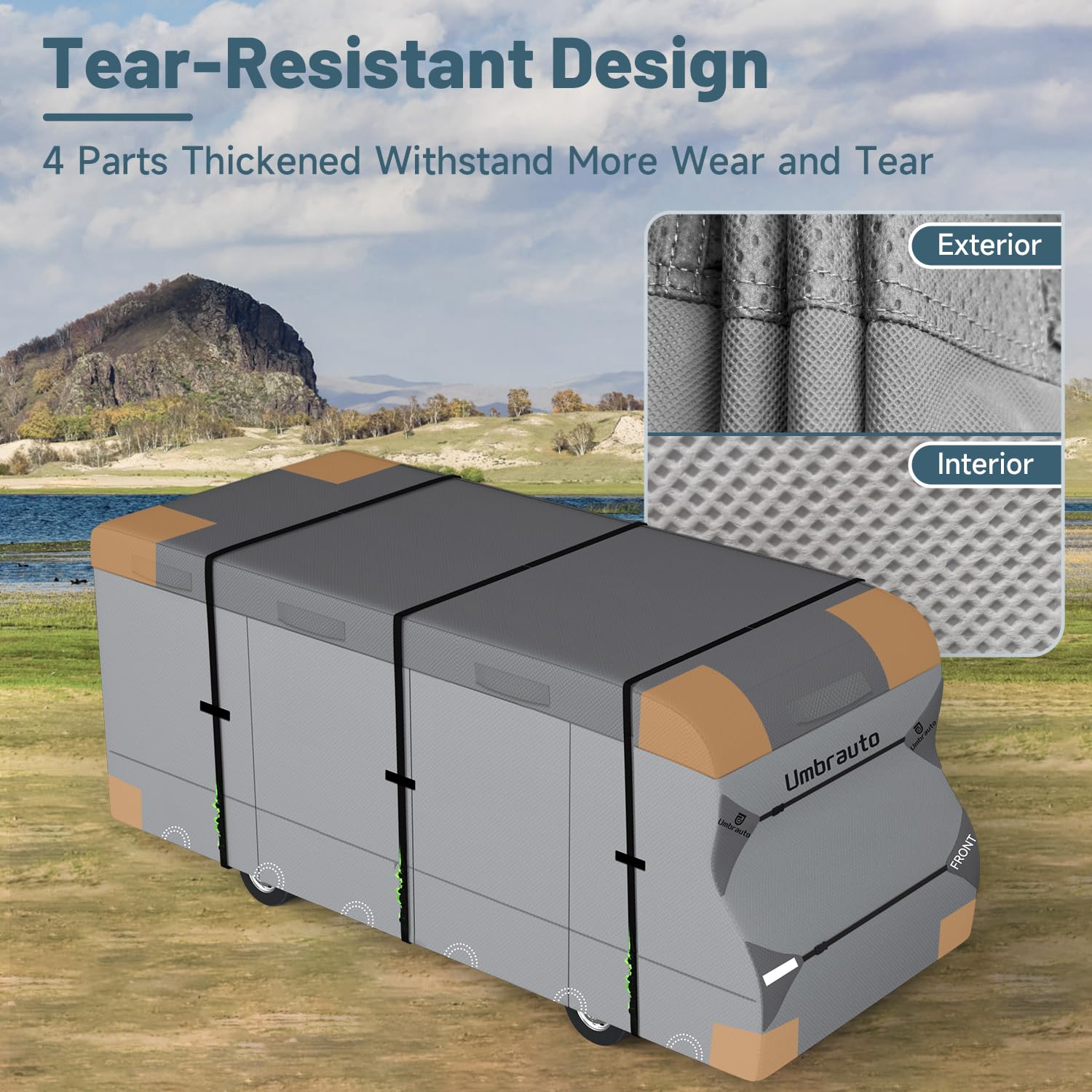 Umbrauto Class C Rv Cover Fits 29-32Ft Motorhome Upgraded Heavy Duty 7 Layers Top Windproof Breathable Class C Motorhome Camper