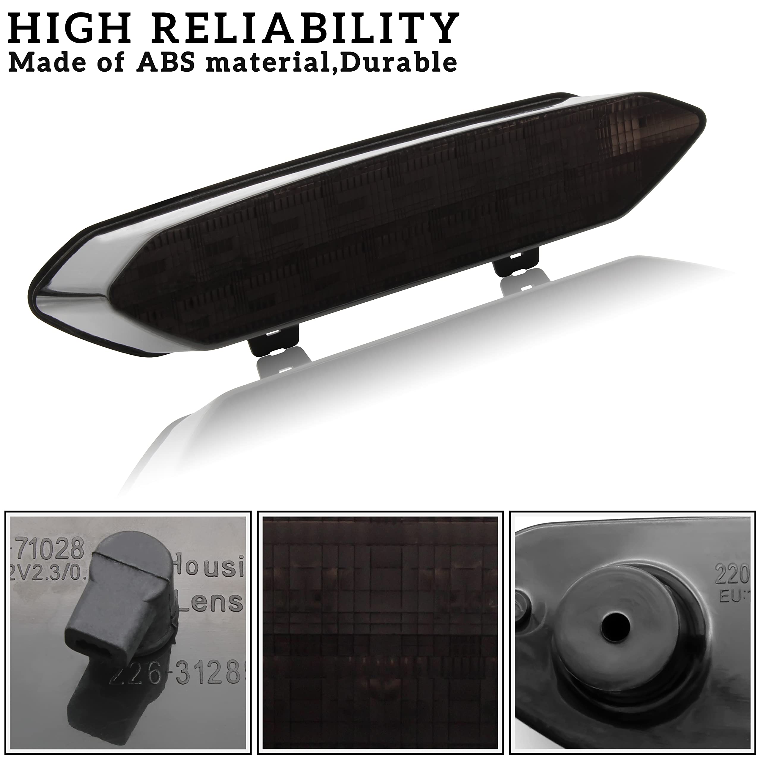 Sautvs Led Smoked Black Tail Light Brake Light Taillight For Yamaha Raptor 700R 700 2006-2018 /Yfz450R Yfz450X Yfz 450R 450X 450 R X 2009-2018 Accessories (1Pcs)