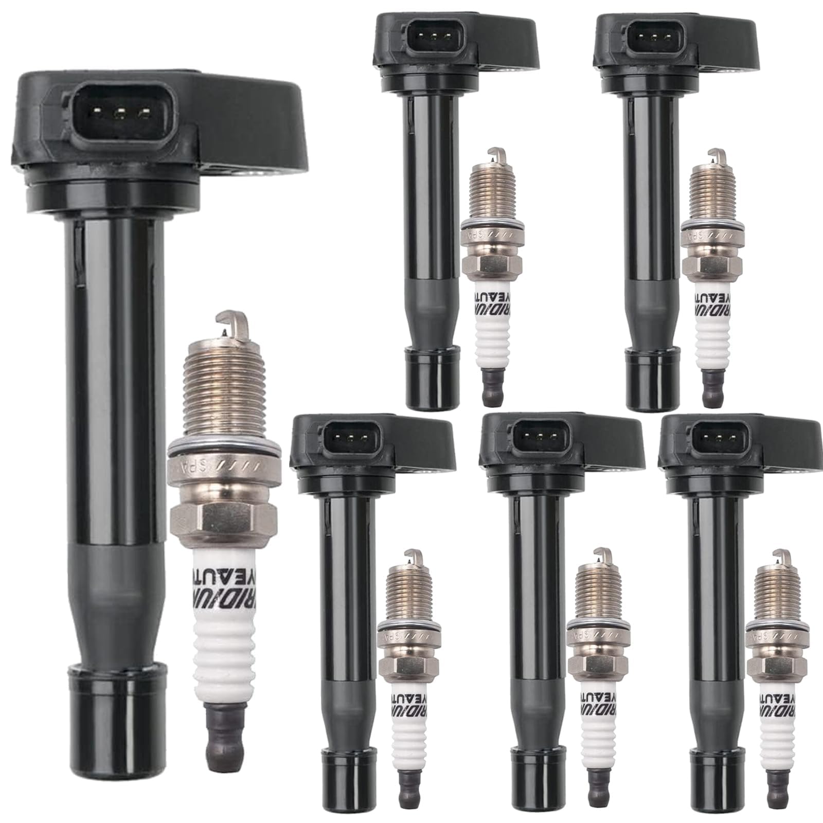 Uf242 Ignition Coil Pack 30520-P8E-A01 And Iridium Spark Plugs 4503 Set Of 6 Fit For Honda Accord 2000-2007,Odyssey 1999-2010,Pilot 2003-2008,Ridgeline 2006-2008 Acura Mdx 2001-2008,Tl 1999-2008 V6