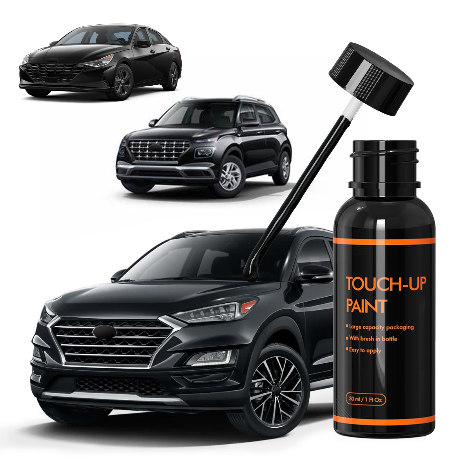 Xtryfun Nka/Mjb Black Noir Touch Up Paint For Hyundai, Diy Car Paint Scratch Repair Kit, Automotive Paint, Quick & Easy Fix Scra