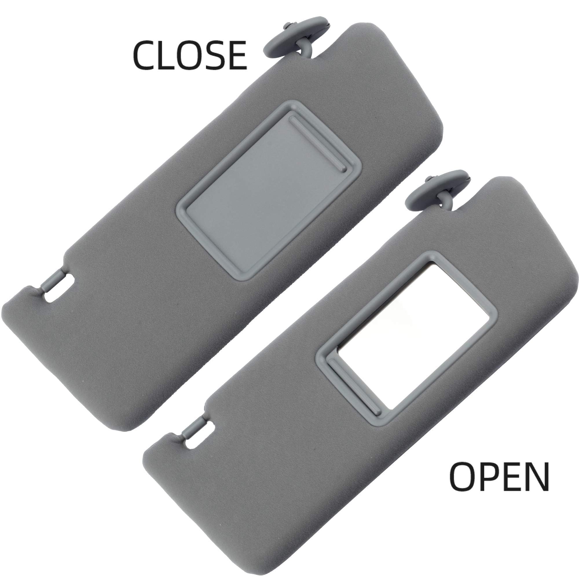 Dasbecan Right Passenger Side Sun Visor Compatible With Toyota Tacoma 2005 2006 2007 2008 2009 2010 2011 2012 2013 2014 2015 Vis