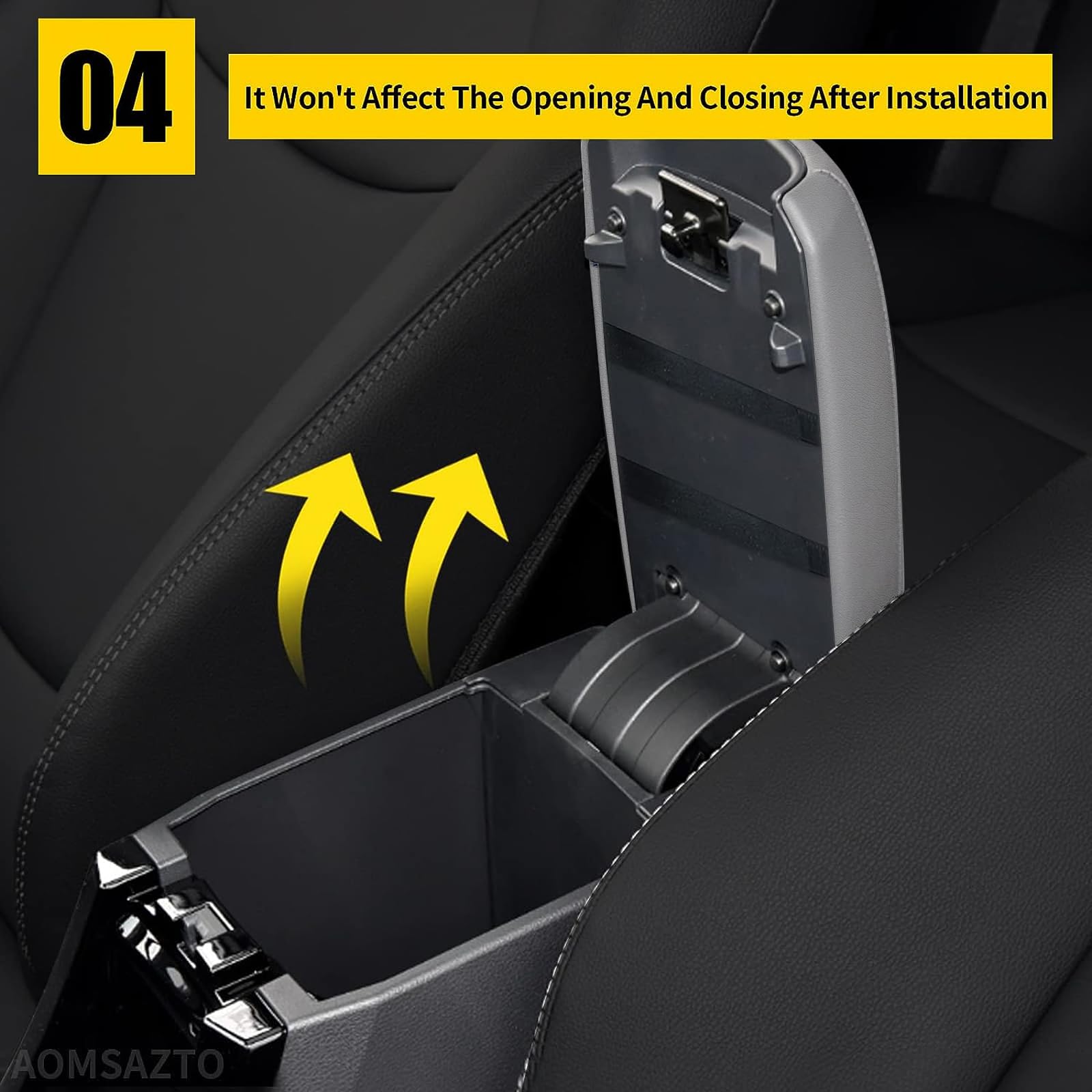 Aomsazto Gray Armrest Covers For Toyota Corolla 2014-2019