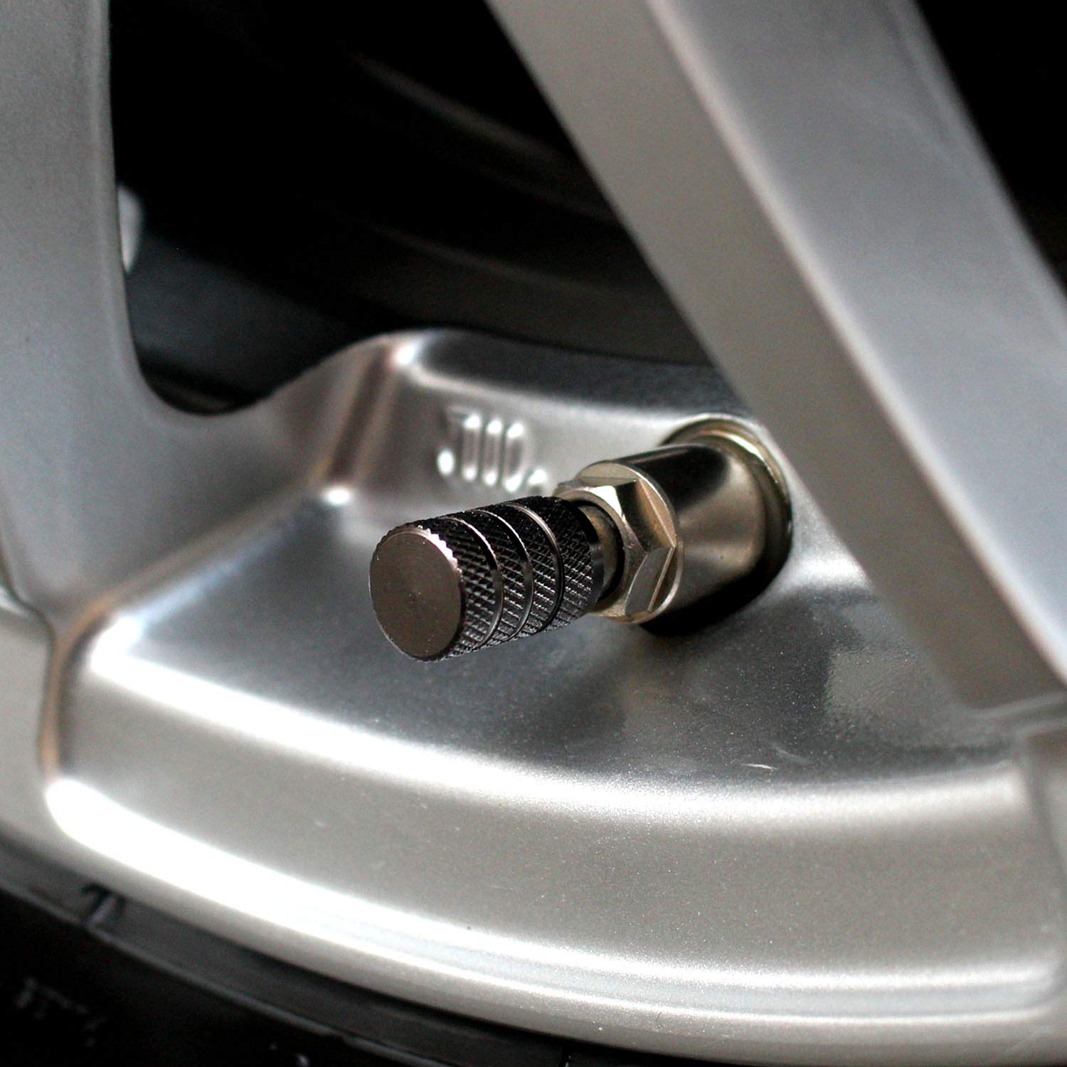 Samikiva (12 Pack) Aluminum Tire Valve Stem Caps, Metal With Rubber Ring, Dust Proof Cover Universal Fit For Cars, Suvs, Bike And Bicycle, Trucks, Motorcycles Metal (Gray (12 Pack))