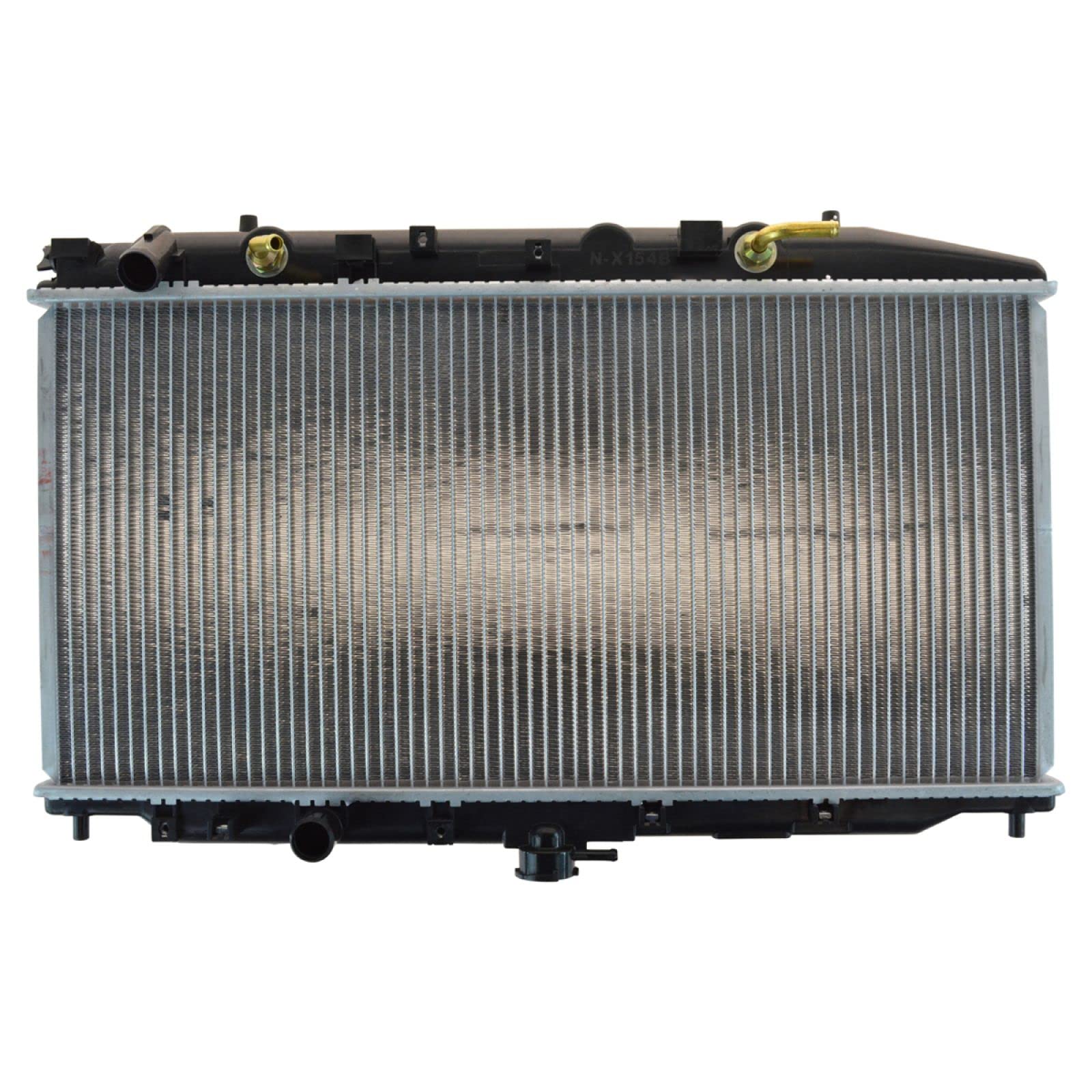 Trq Radiator Assembly Aluminum Core Compatible With 88-91 Honda Civic Crx Cu10 Cu886 Ho3010164