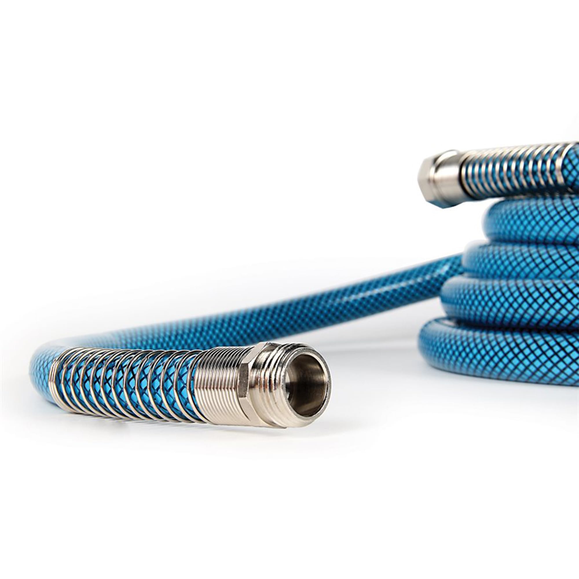 Camco TastePURE No-Kink Heavy-Duty PVC 25' Premium Reinforced Outdoor Drinking Water Hose for Camping, RVs, Boats, and Gardening, Blue