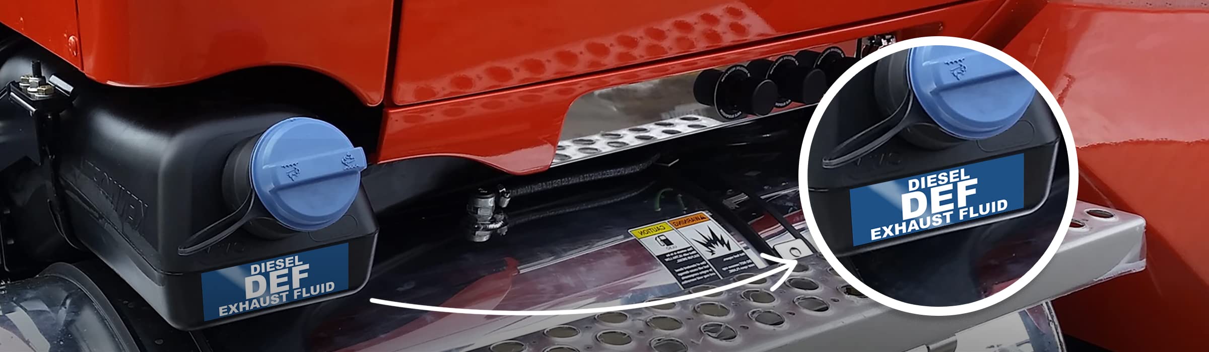 Def Sticker - Diesel Exhaust Fluid Labels For Diesel Engines, Trucks, Semi-Trailers - Weather Proof, Extreme Stick, Durable, Def