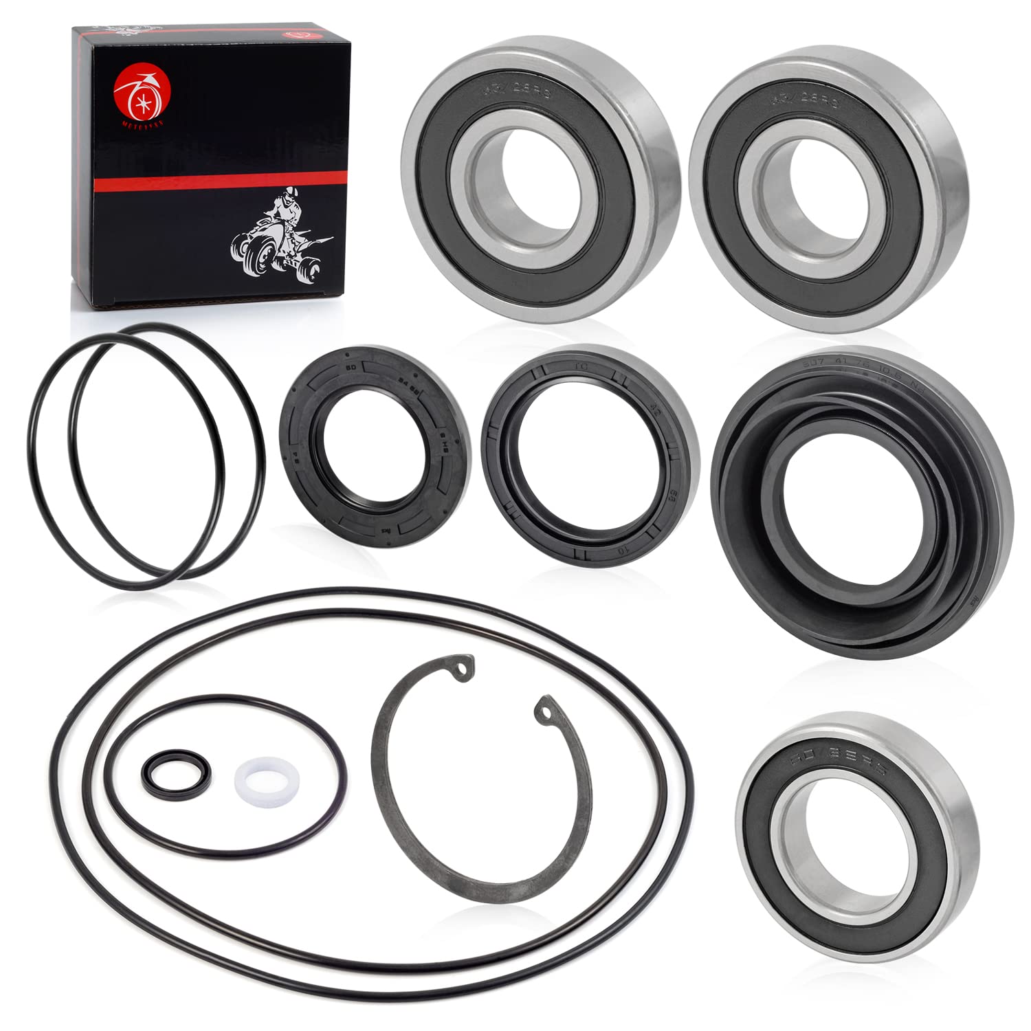 Rear Axle Wheel Seal Bearing O-Ring kit for Honda Rancher 350 TRX 350 Foreman 400 450 500 1997-2013