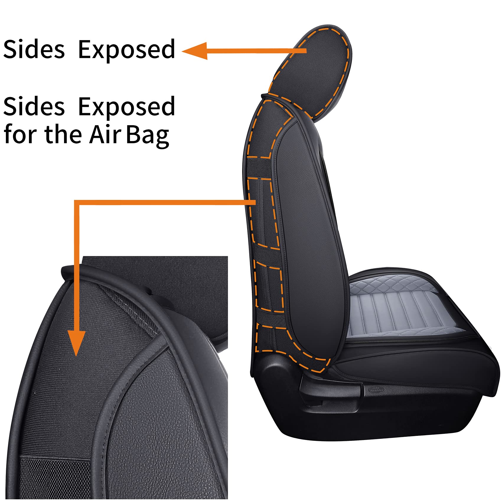 Aierxuan Seat Covers For Toyota Tundra Truck Pickup Full Set Custom Fit 2008-2025 Crewmax Double Cab Waterproof Leather Seat Cus