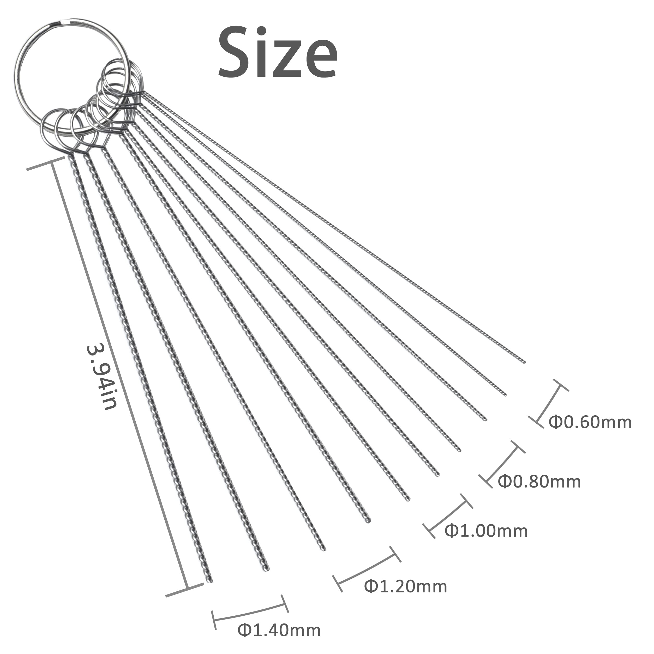Carburetor Carbon Dirt Jet Remove Cleaner, 13 Cleaning Wires Set + 10 Cleaning Needles + 5 Nylon Brushes + 1 Sharp Pick Tool Kit For Motorcycle Atv Moped Welder Carb Chainsaw Spray Guns Torch Tips