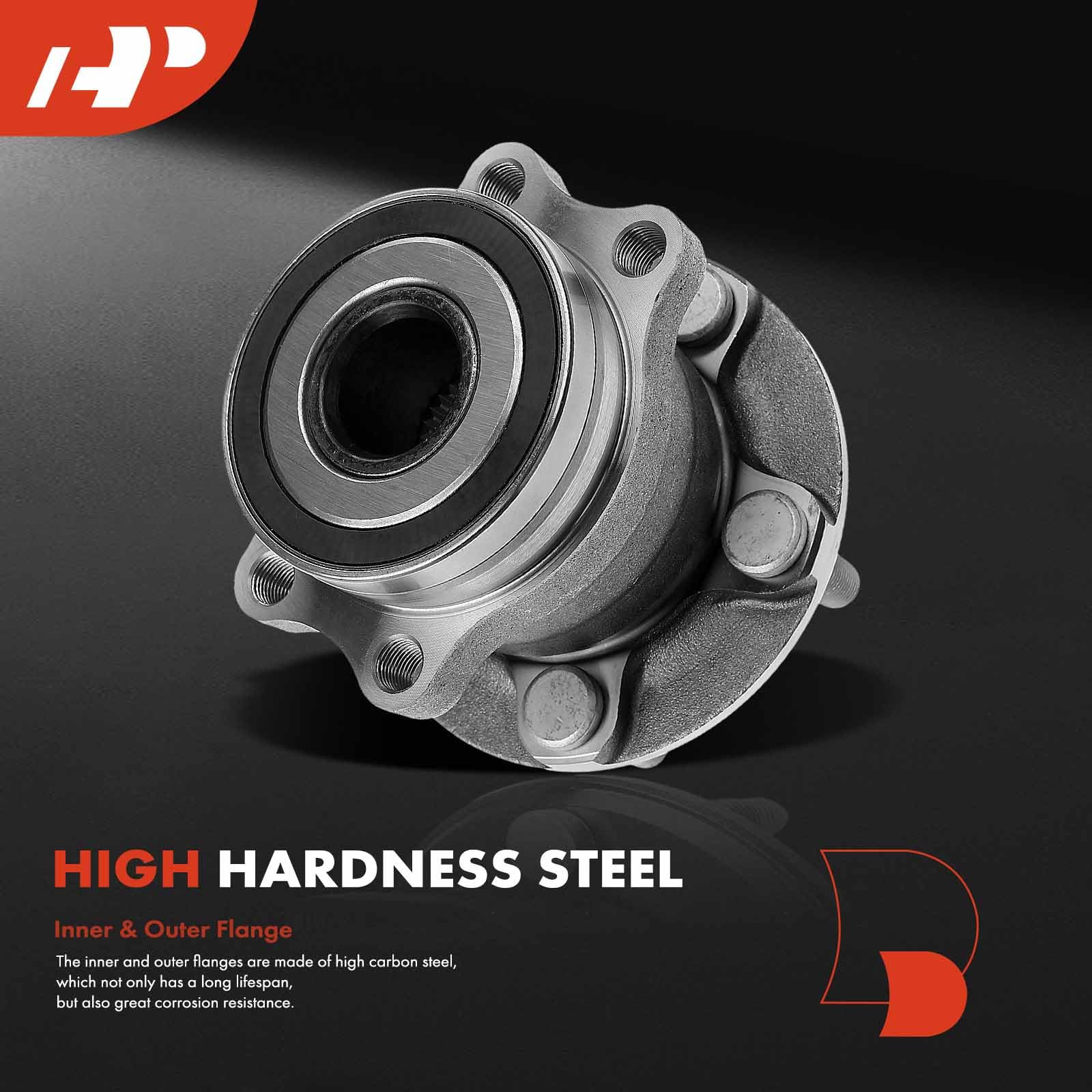 A-Premium 2 X Rear Wheel Bearing And Hub Assembly With 5-Lug Compatible With Subaru Forester 2014-2018, Impreza 2012-2021, Crosstrek 2016-2021, Xv Crosstrek 2013-2015