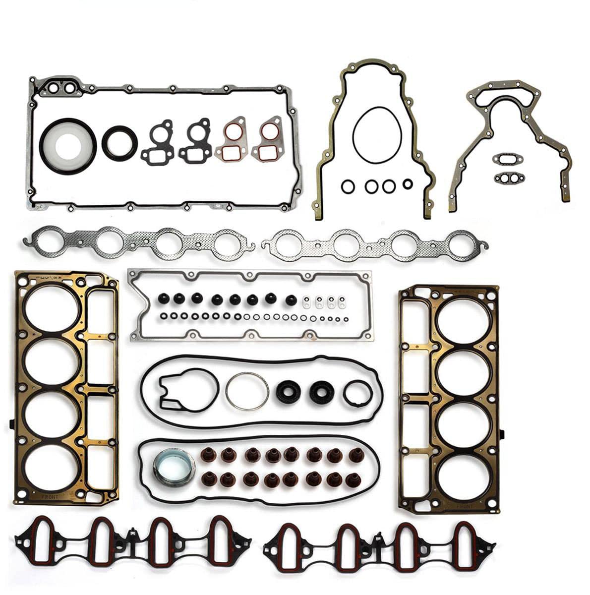 Vincos MLS Full Cylinder Engine Gasket Set HS26191PT-1 CS9284 Compatible with Avalanche/Suburban/Express/Savana 1500 5.3L Silver