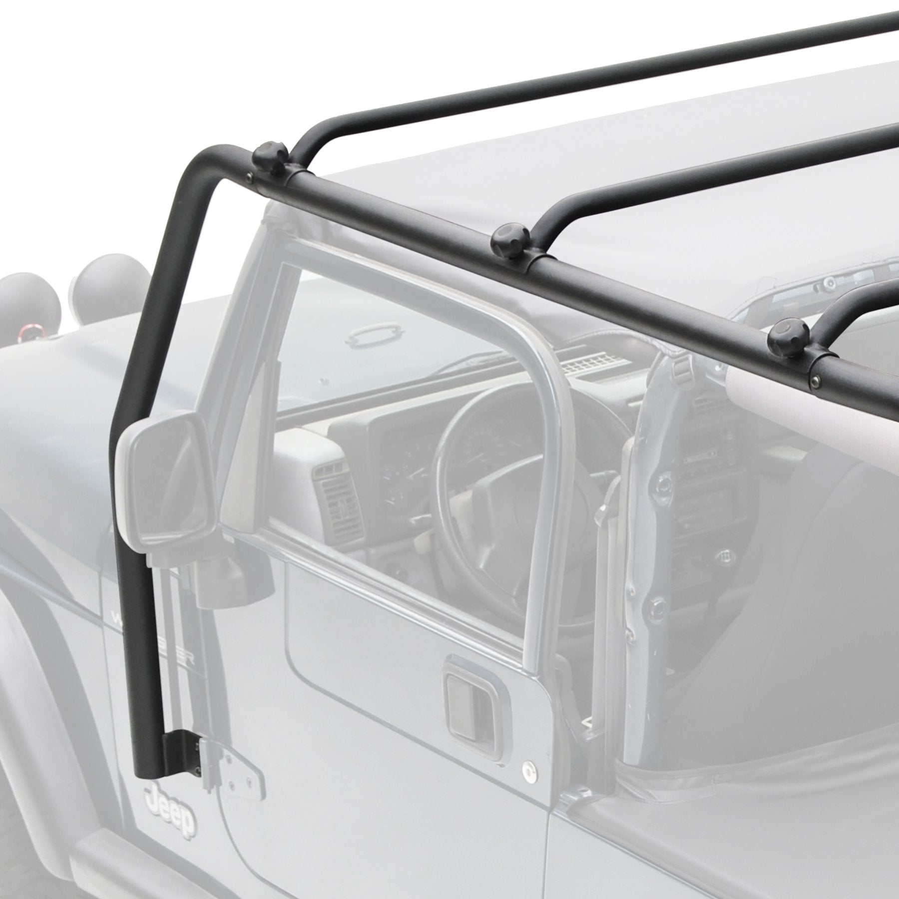 Smittybilt 76713 Src Roof Rack For 1997-2006 Jeep Wrangler Tj , Black