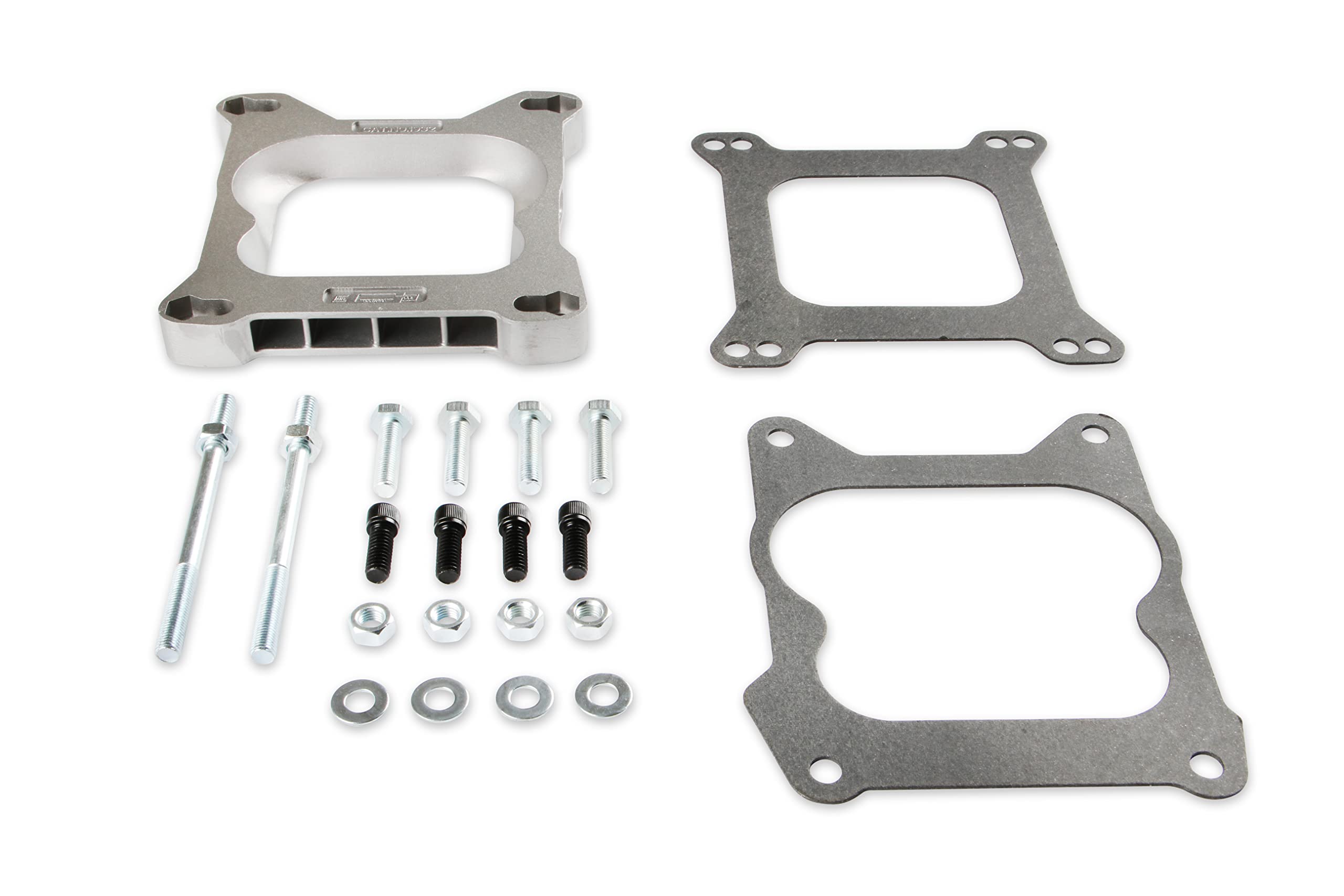 Mr. Gasket Carburetor Adapter Kit 4Bbl To 4Bbl, Silver