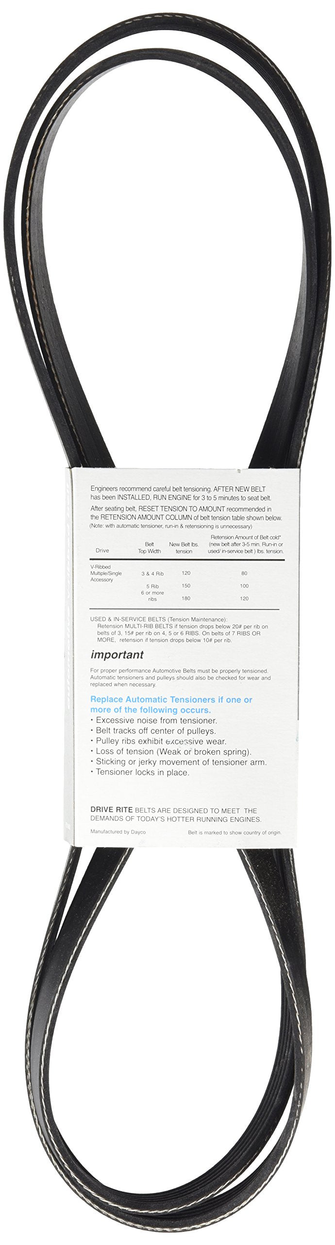 Dayco 5050380Dr Serpentine Belt
