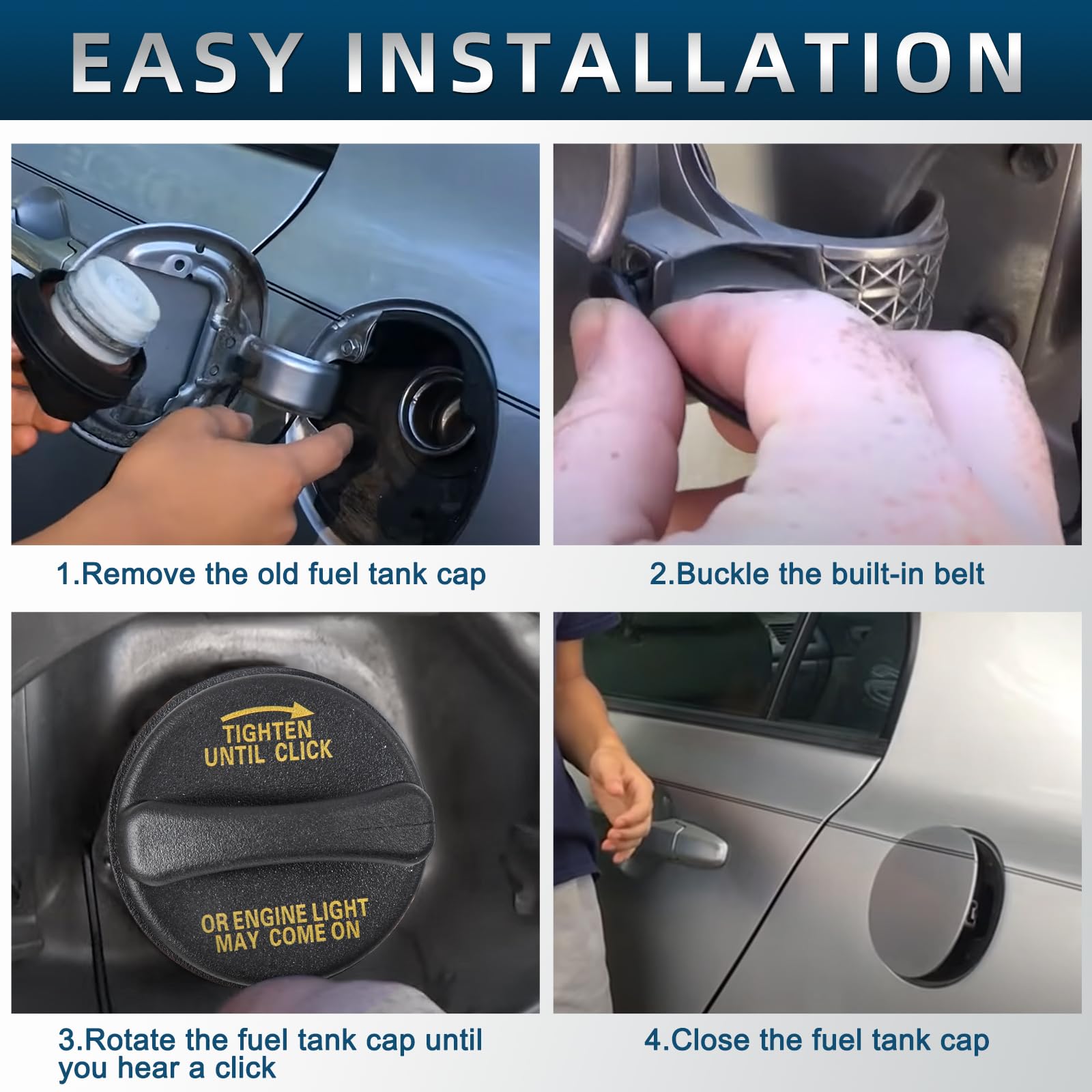 Fuel Tank Cap Gas Cap Compatible with Lincoln Ford Mercury, 1999-2004, 1997 Ford Mustang,1998-2003 Ranger, 2000-2005 Lincoln LS,