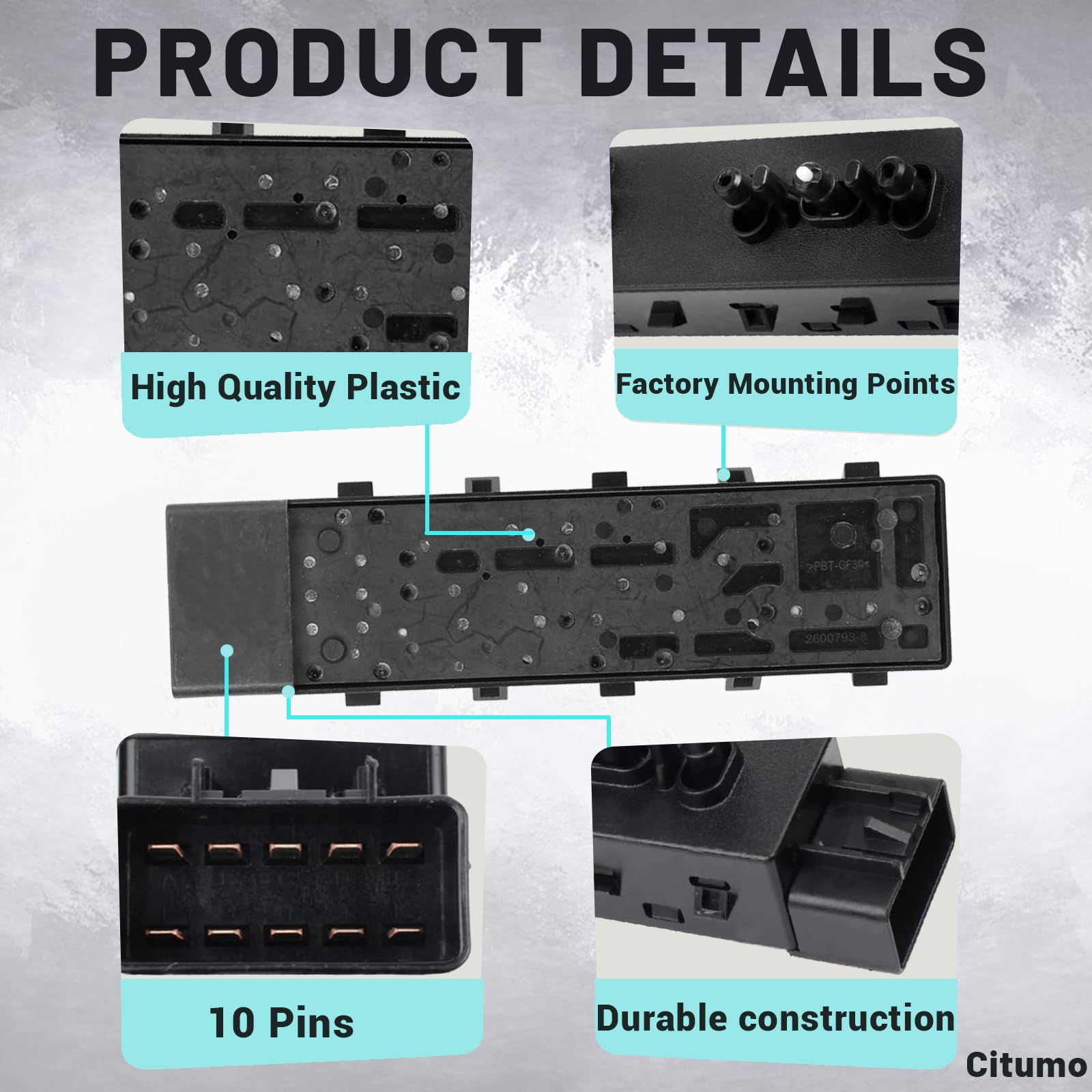 25974714 Power Seat Switch Adjust Switch Front Left Driver Side For Buick Chevy Cadillac Gmc Adjuster Button Switch