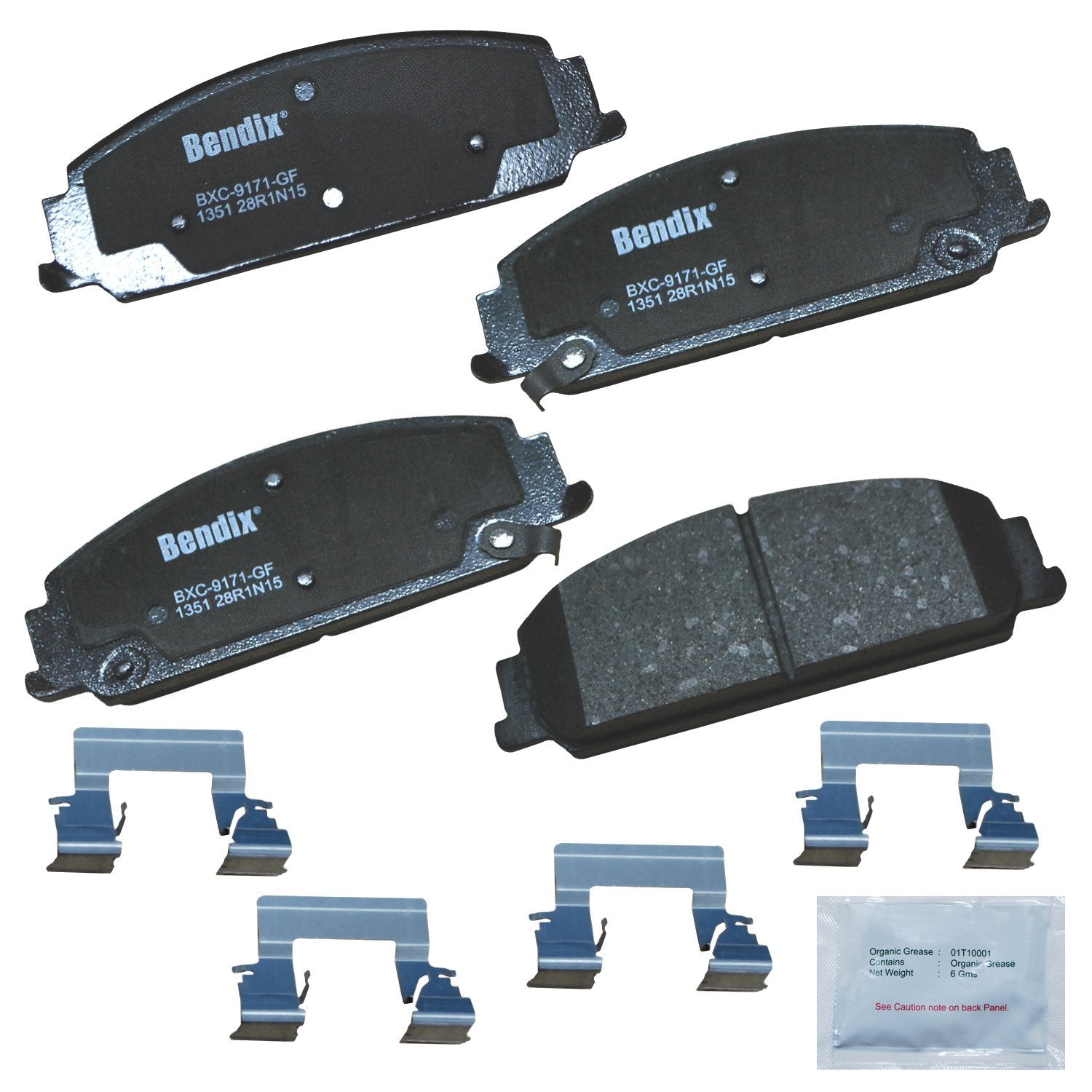 Bendix Priority1 Cfc1351 Ceramic Front Brake Pads For Chevrolet Caprice 2012, Pontiac G8 2009-2008