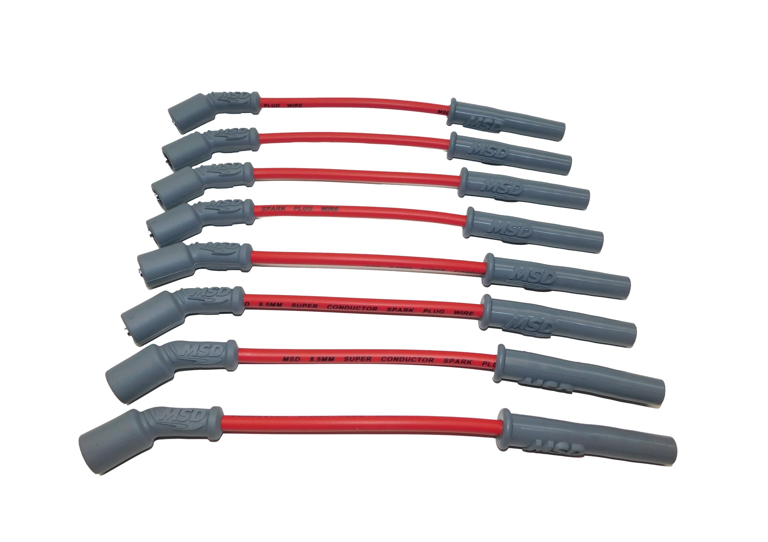 Msd 32829 Super Conductor Spark Plug Wire Set, Red