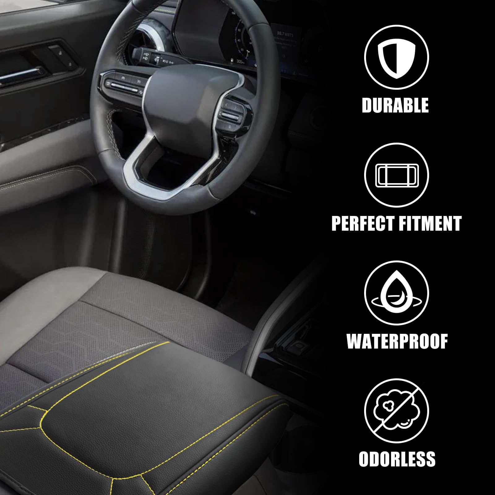 Muslogy Center Console Armrest Cover Compatible With Colorado/Gmc Canyon 2023 2024 2025 Zr2 Z71 Trail Boss Lt Wt Elevation At4 D