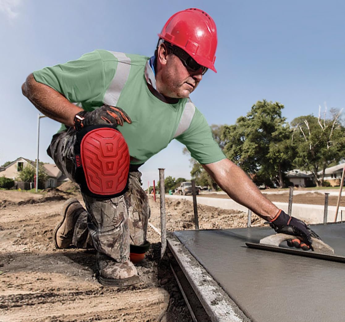 Vvivid Heavy-Duty Knee Pads (Double Strapped Gel Kneepads)