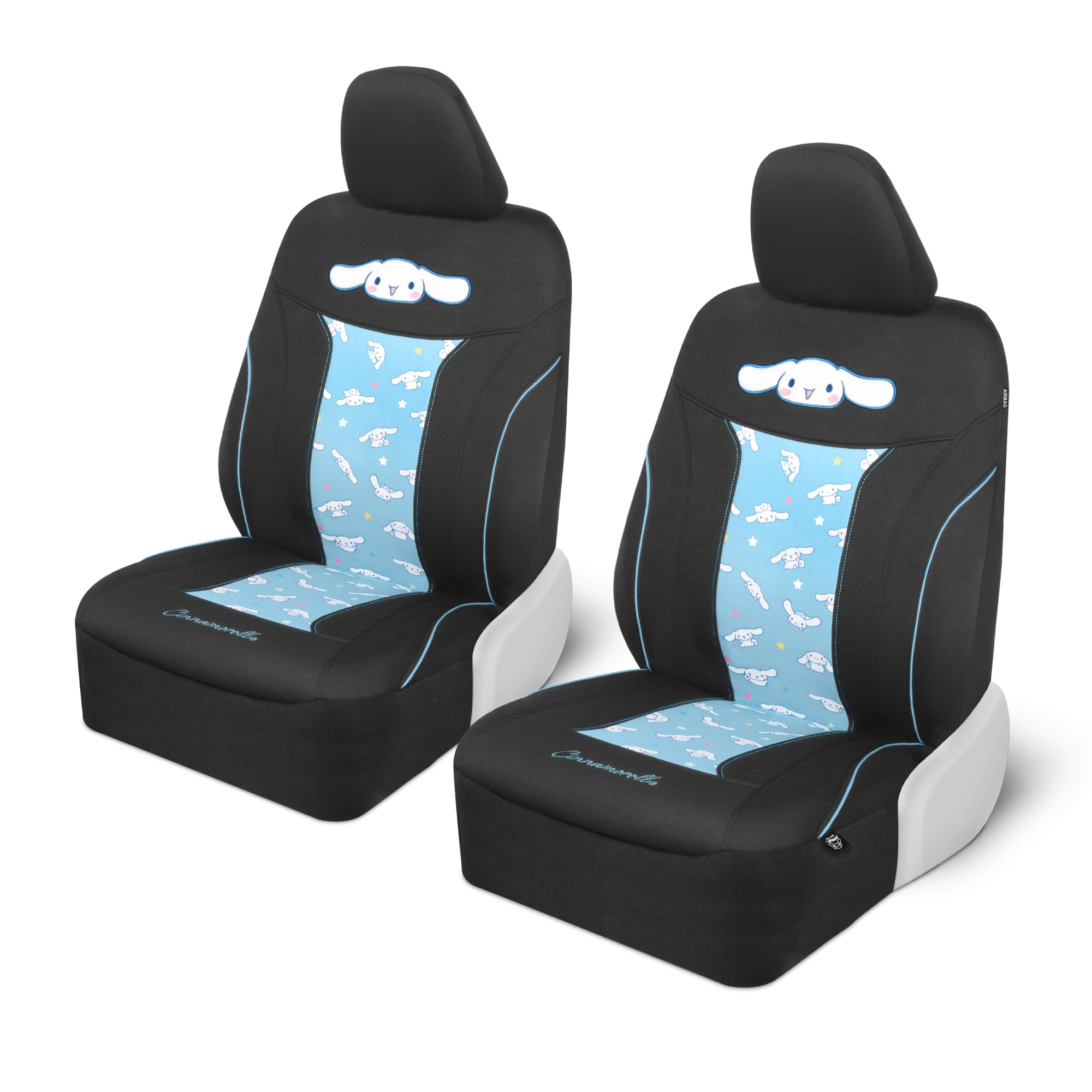 Hello Kitty Cinnamoroll Car Seat Covers - Adorable Light Blue Front Seat Covers with Cute Cinnamoroll Design, Durable and Comfor