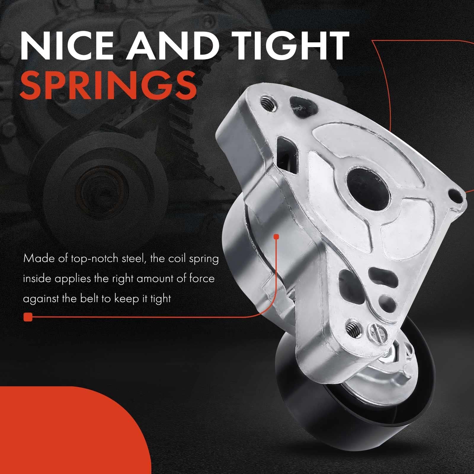 A-Premium Belt Tensioner Assembly With Pulley Compatible With Honda Accord 2003-2007, Civic 2006-2015, Cr-V, Element & Acura Tsx, Csx, Rdx, Ilx, Replace# 31170Raaa01, 31170Pna023