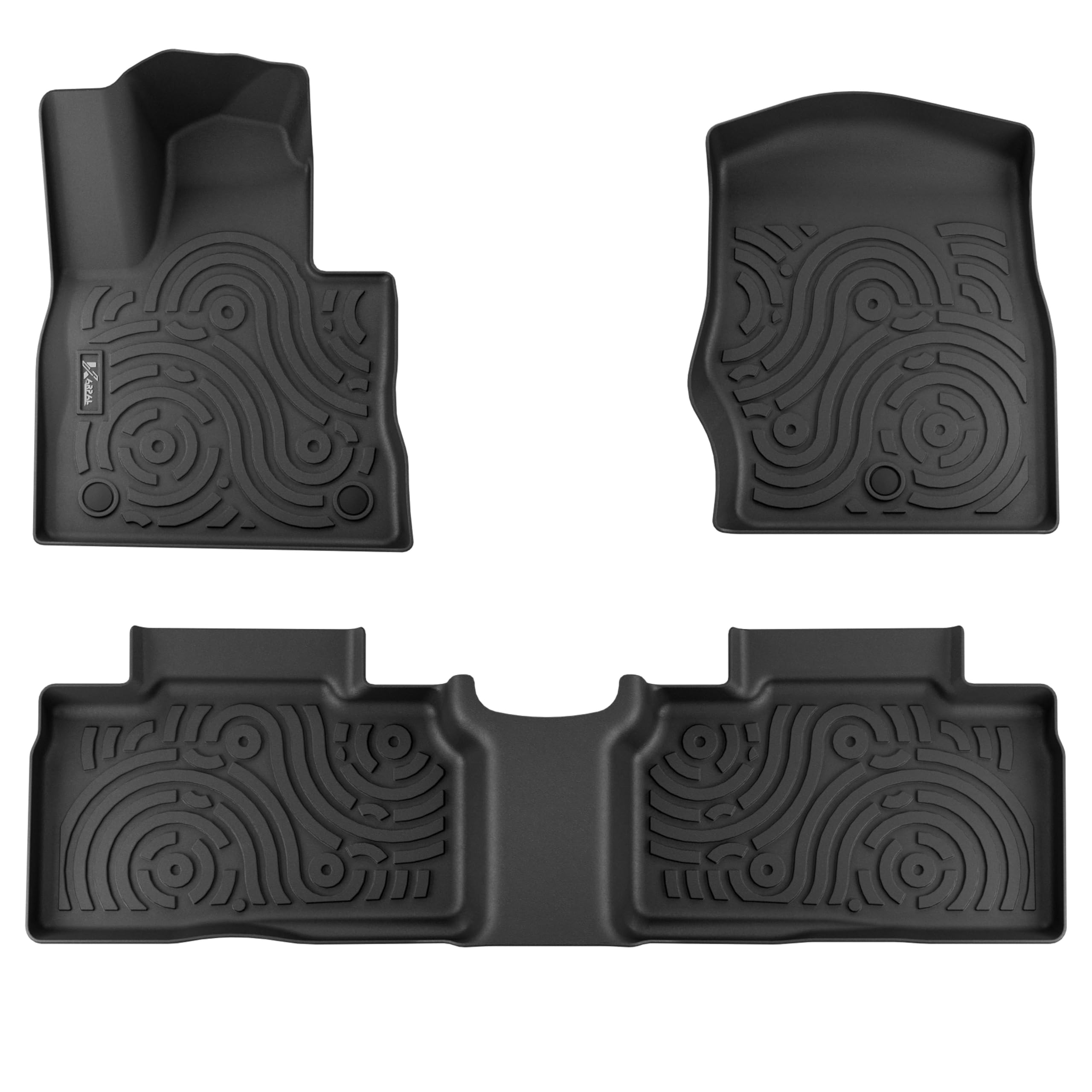 Karpal Floor Mats Fit For 2020-2025 Ford Explorer 6 & 7 Seats, 3D Custom Fit 1St & 2Nd Row Liner, Tpe All Weather Floor Liners F