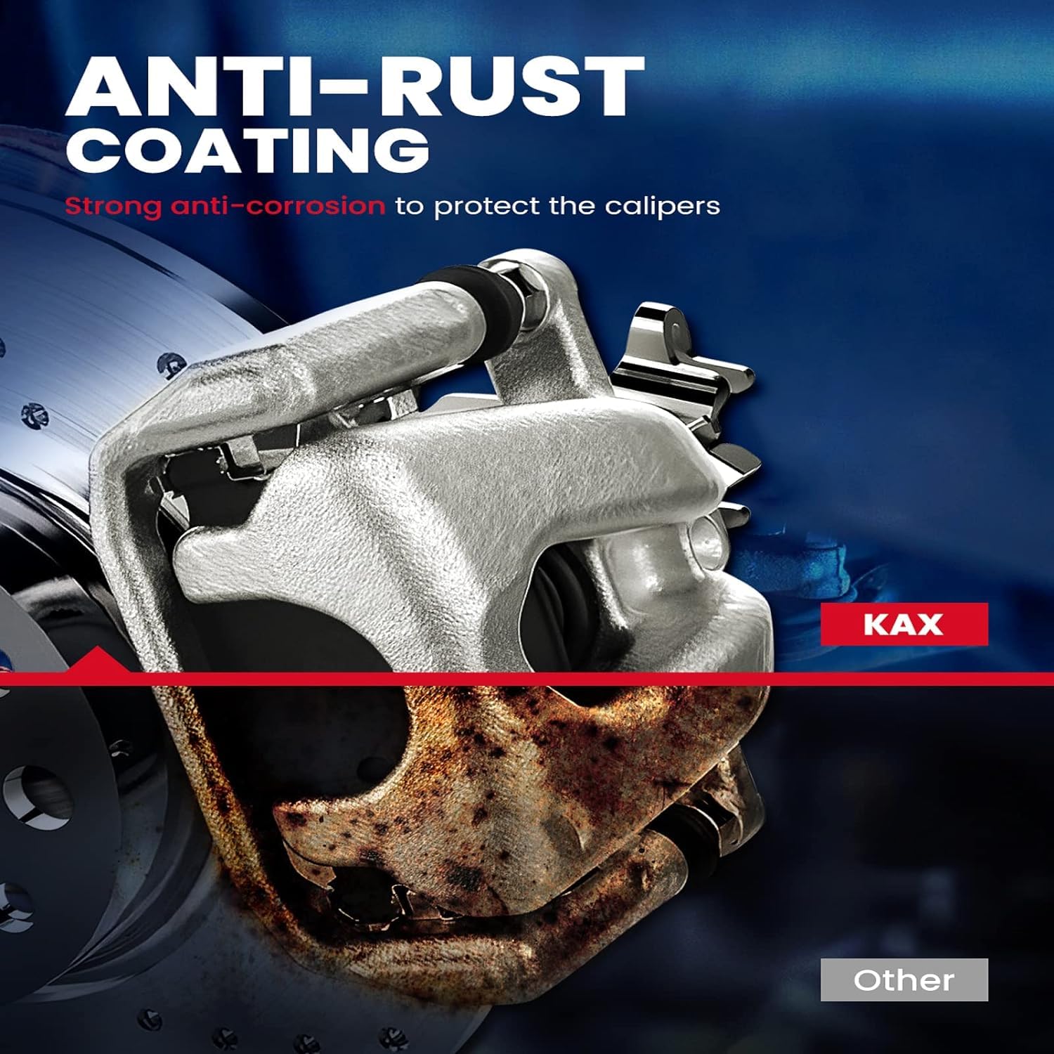 Kax Rear Right Brake Caliper 18B5298 Compatible For Edge 2011-2014, Mkx 2011-2015, Replacement Brake Caliper