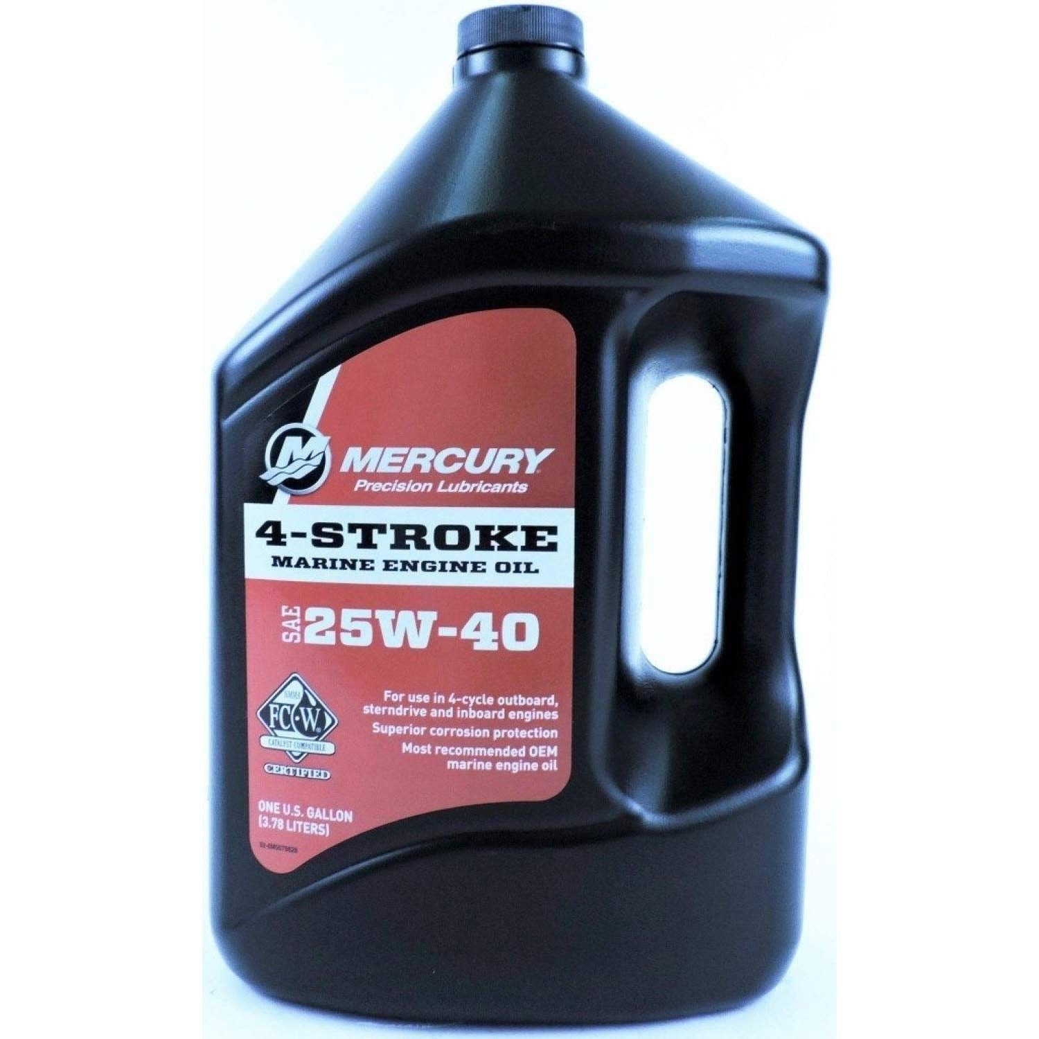 Oem Mercury Marine 4-Stroke Fc-W 25W-40 Engine Oil One Gallon