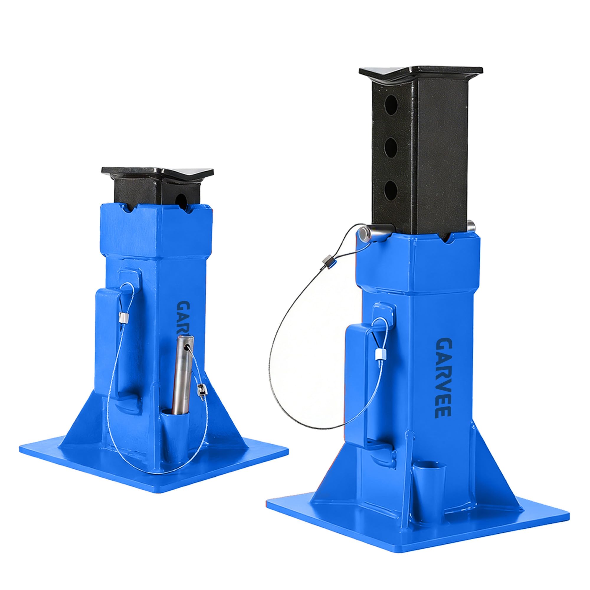 Garvee Heavy-Duty 22 Ton Jack Stands, 2 Pack Pin Type Supports with Quick-Lock for Trucks, RVs & Trailers, 13-19.68 Inch Adjusta