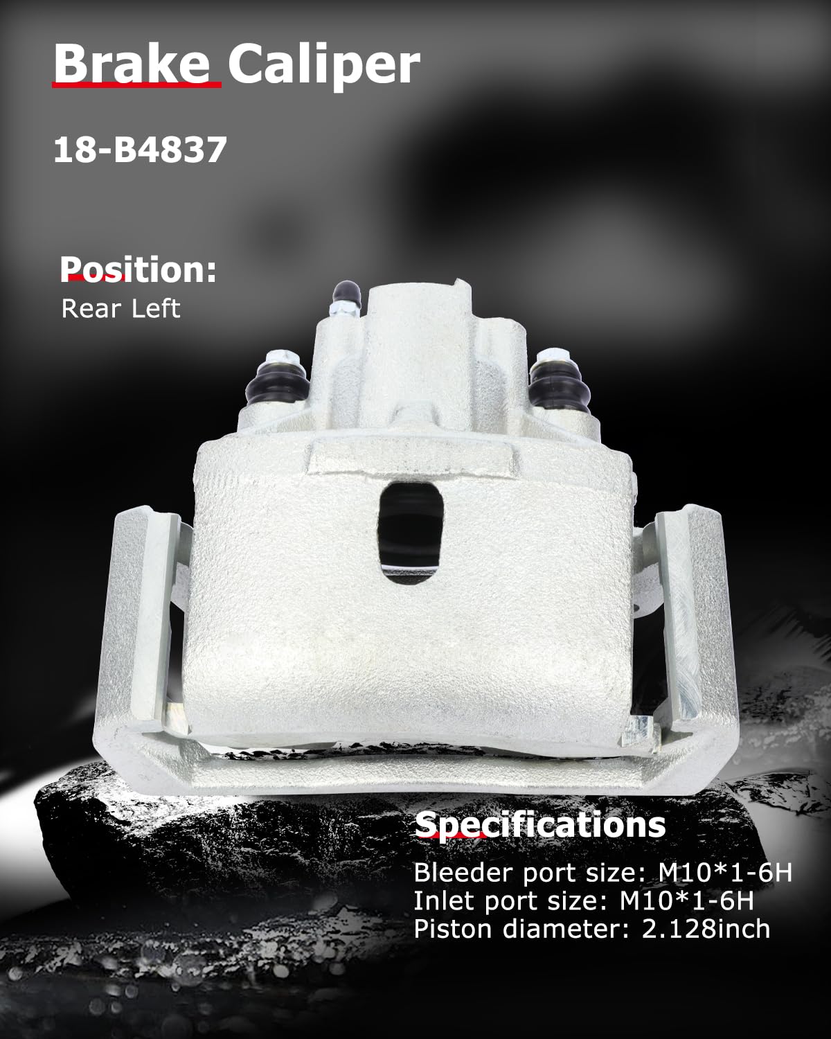 cciyu 18-B4837 Rear Left Brake Caliper With Bracket For Chrysler For Aspen 2007-2009,For Dodge For Durango 2004-2009,For Dodge F