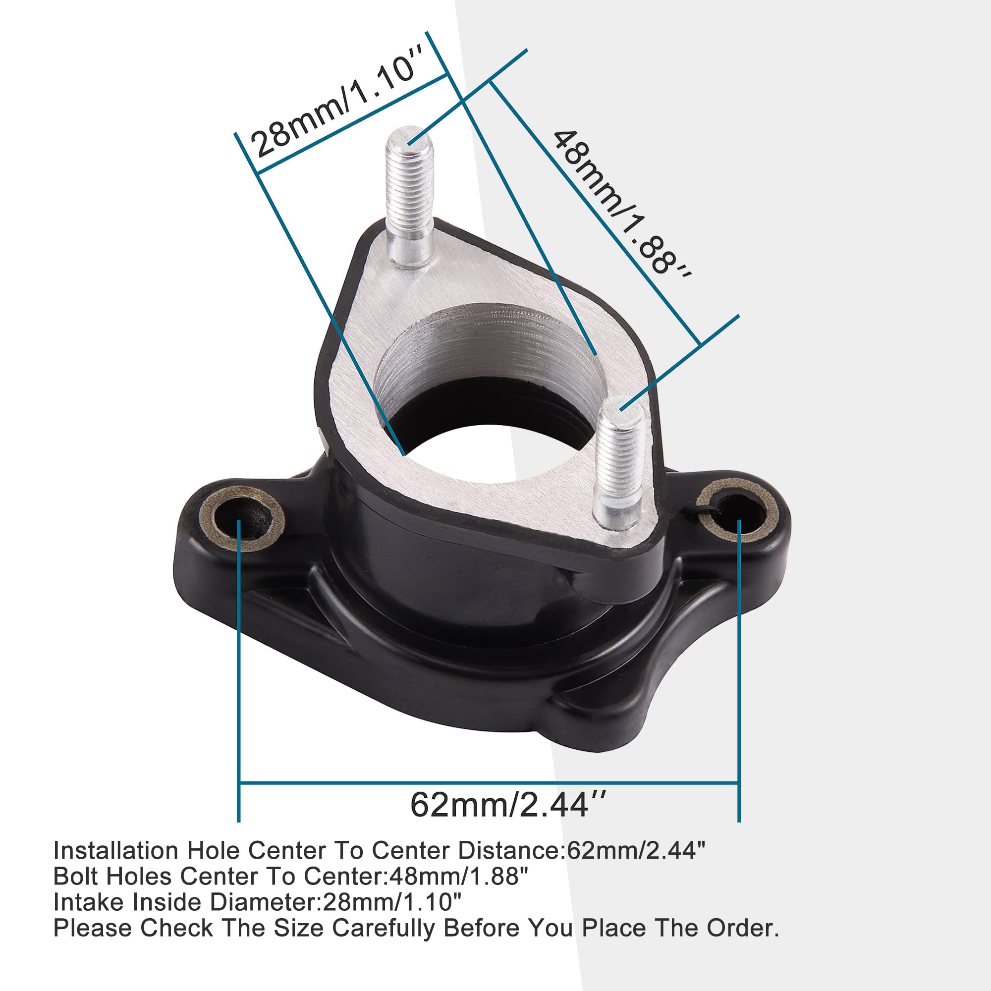 Goofit Intake Manifold Pipe Replacement For Cg 125Cc 150Cc 200Cc Taotao Sunl Atv Dirt Bike Go Kart