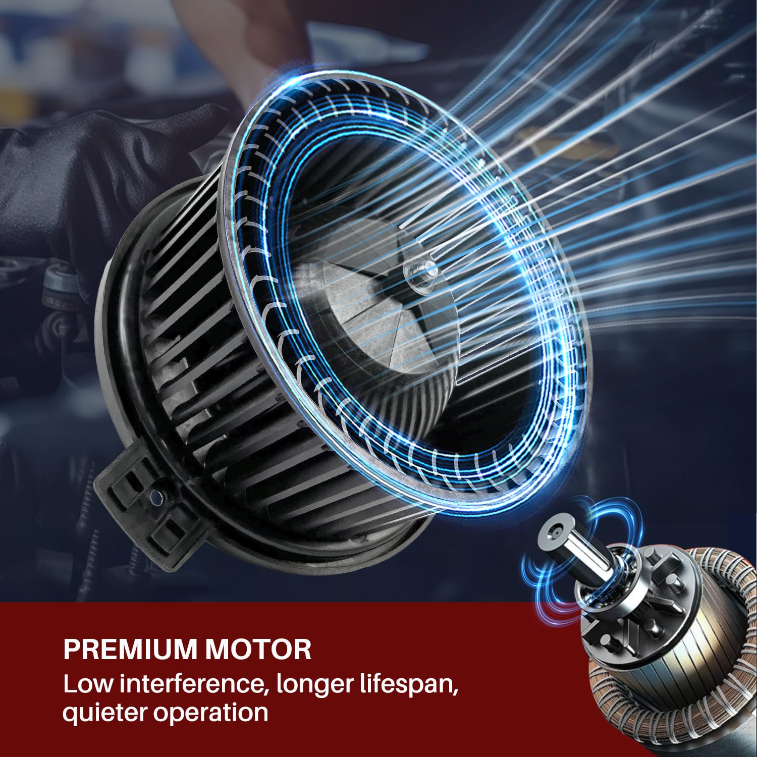 Aspligo 700227 Ac Heater Blower Motor Fan Assembly Fit For Mazda Cx-7 2009 2010 2011 2012 Eg2261B10, Ma3126107