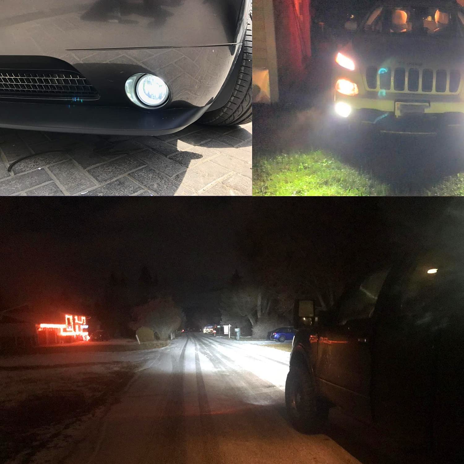 Alla Lighting Bright 12277 P13W Led Daytime Running Lights Bulbs Sh23W, 6000K Xenon White Drl Or Fog Lamps Replacement 3200 Lume