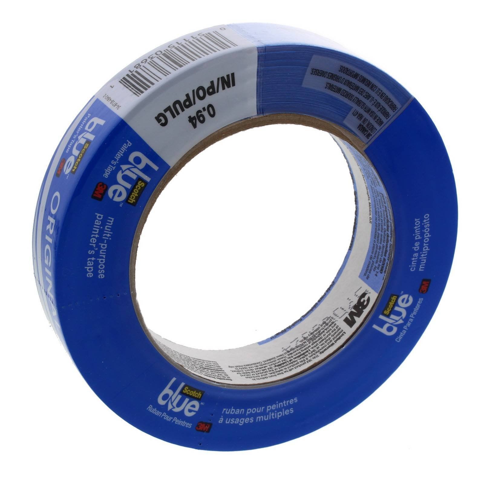 2 Pack 3M 2090-1A 1'' X 60-Yd Scotch-Blue Safe-Release Painters Tape For Multi-Surfaces