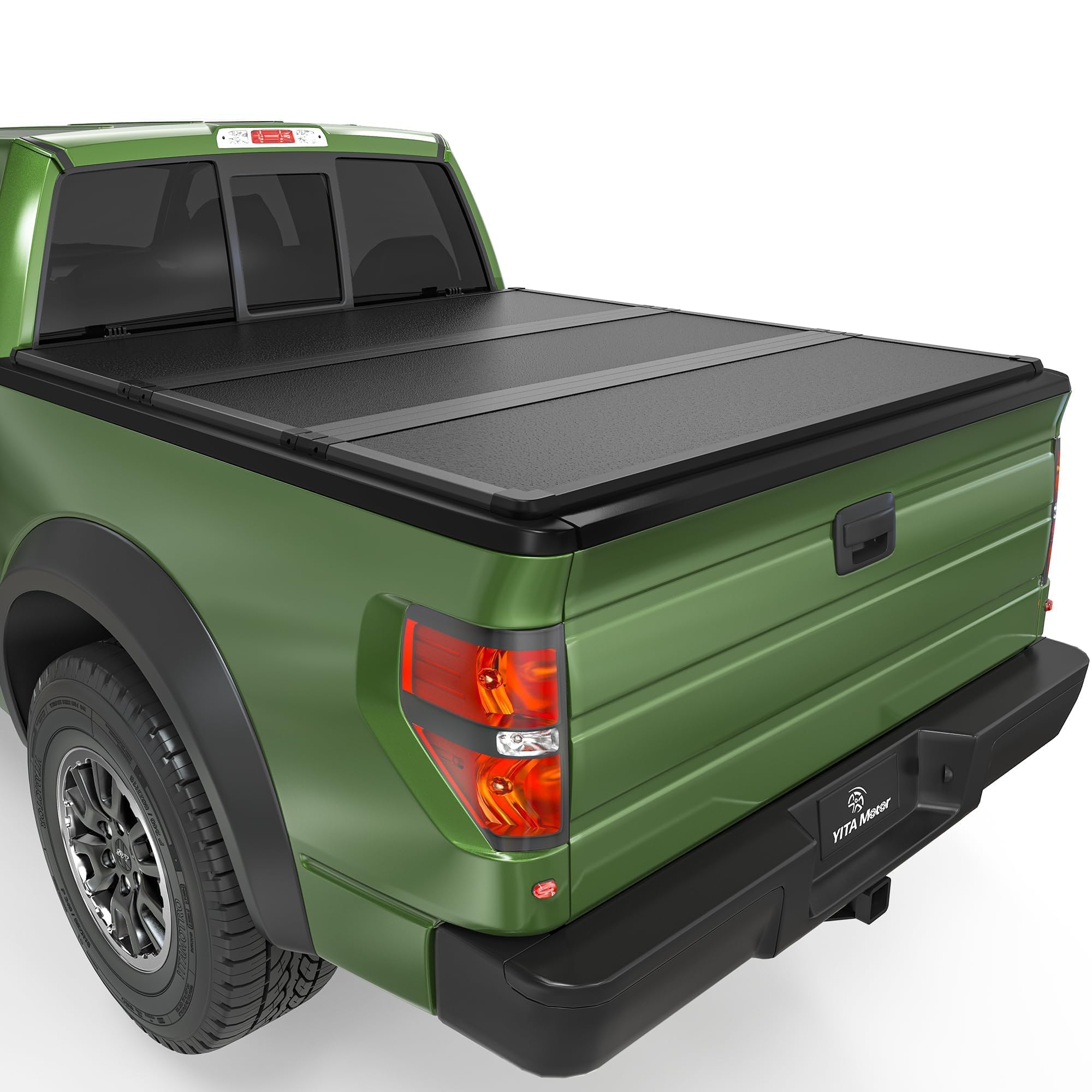 Yitamotor Hard Tri-Fold Truck Bed Tonneau Cover Compatible With 2015-2025 Ford F-150 5.5 Ft Bed